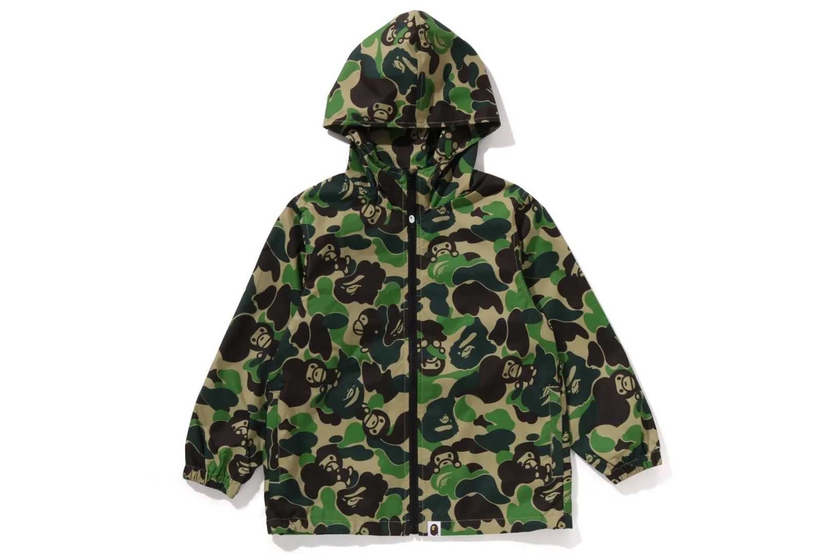 0ZX ABC CAMO MILO HOODIE JACKET KIDS GREEN Store