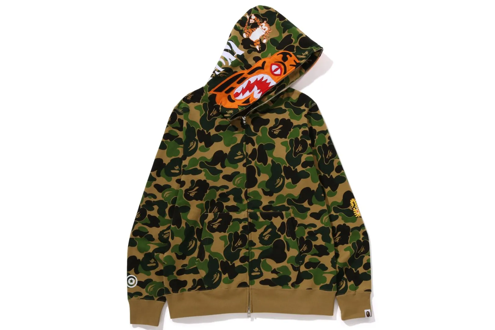 0ZX ABC CAMO TIGER FULL ZIP HOODIE MENS Clearance