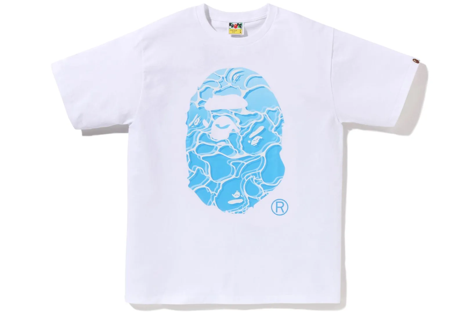 0ZX ABC SEA SURFACE CAMO APE HEAD TEE MENS Cheap