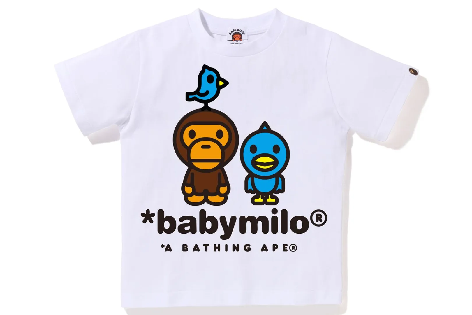 0ZX BABY MILO & BIRDS TEE KIDS WHITE Sale