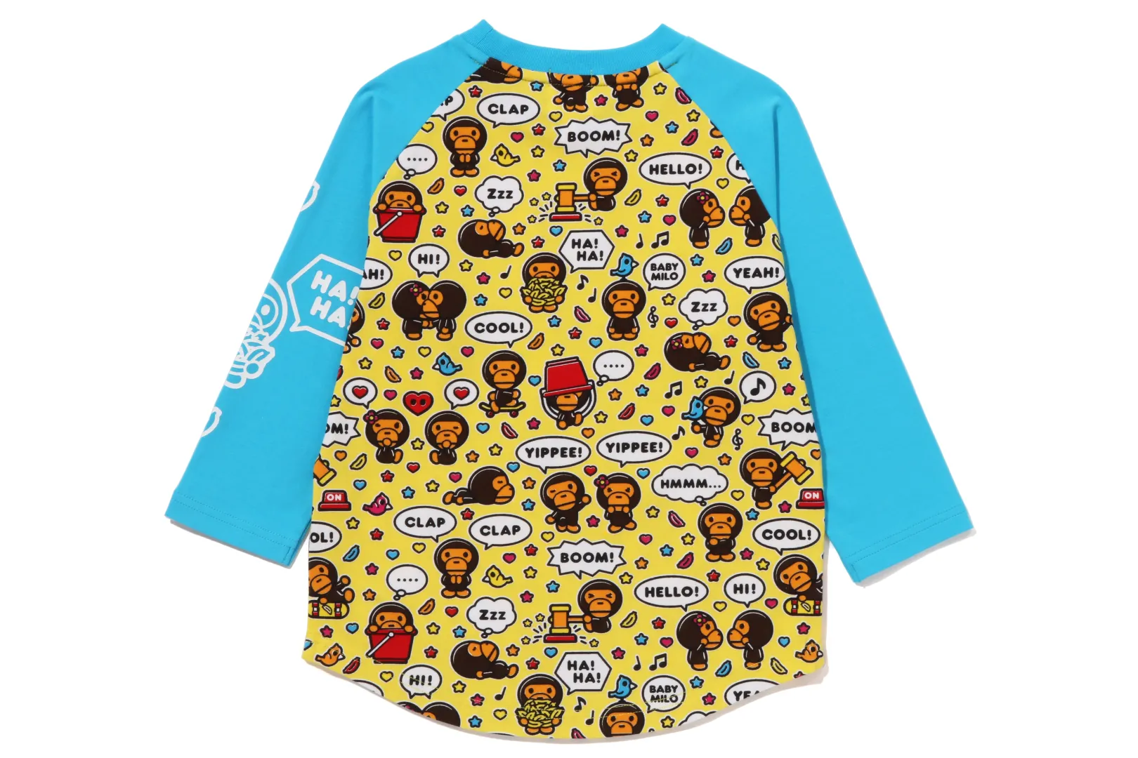 0ZX BABY MILO SPEECH BALLOON RAGLAN 3/4 ÄRMEL KINDER T-SHIRT Clearance