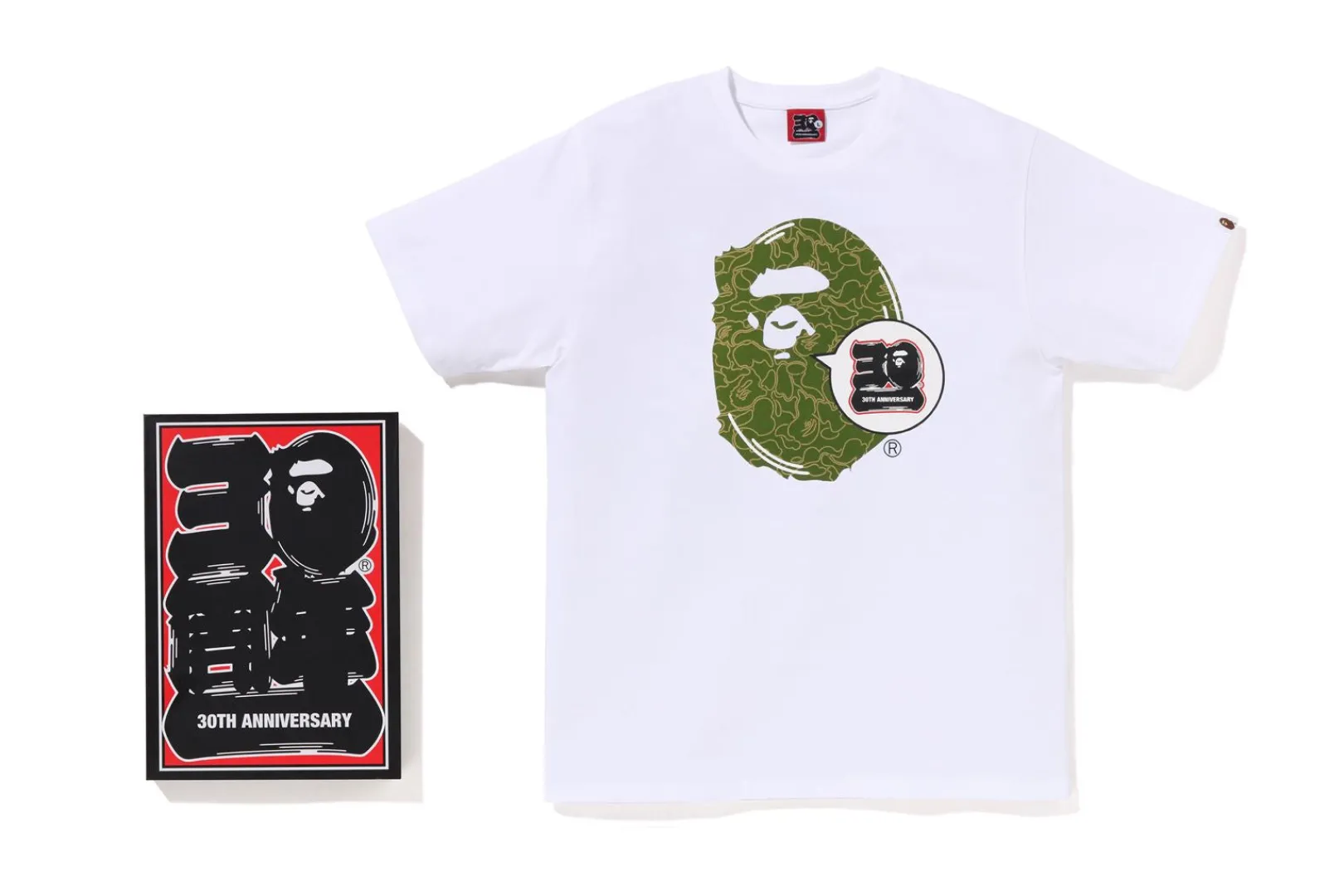 0ZX BAPE 30. JAHRESTAG APE HEAD TEE HERREN Cheap