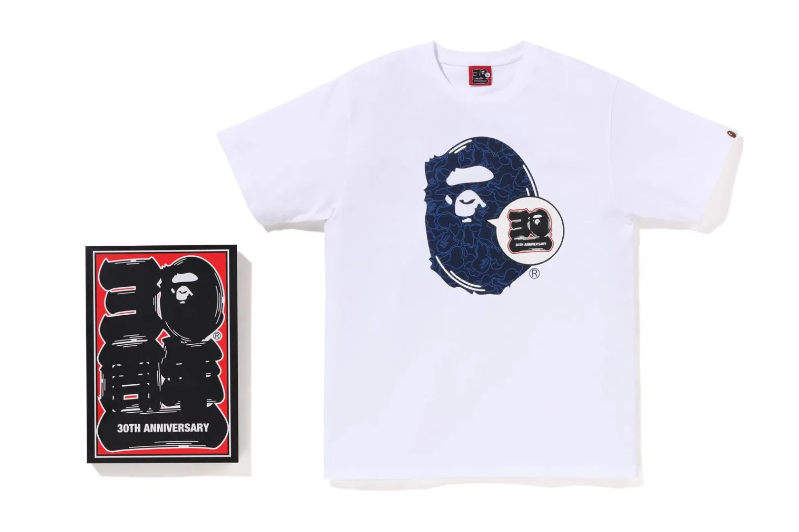 0ZX BAPE 30. JAHRESTAG APE HEAD TEE HERREN Cheap