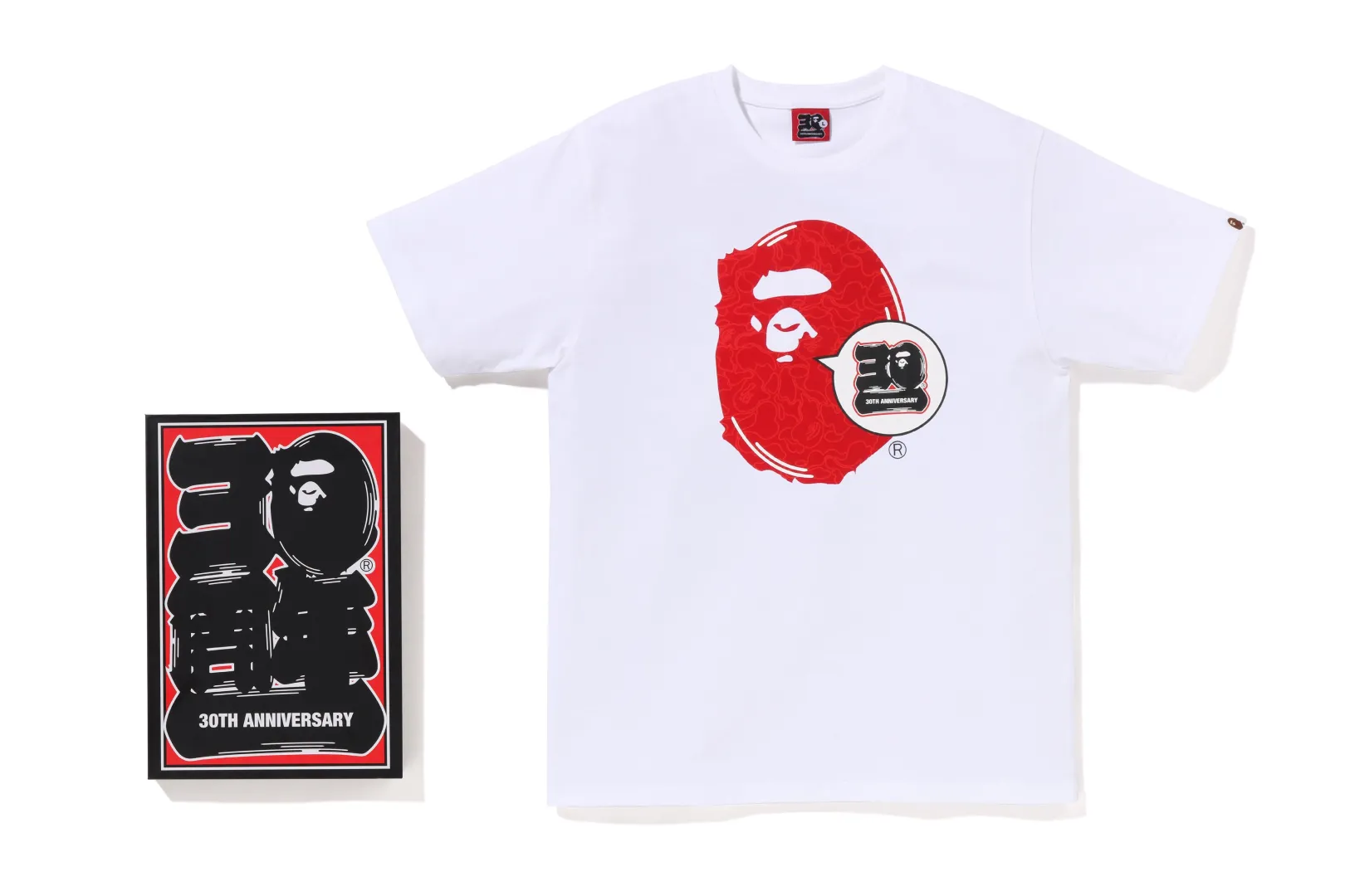 0ZX BAPE 30. JAHRESTAG APE HEAD TEE HERREN Cheap