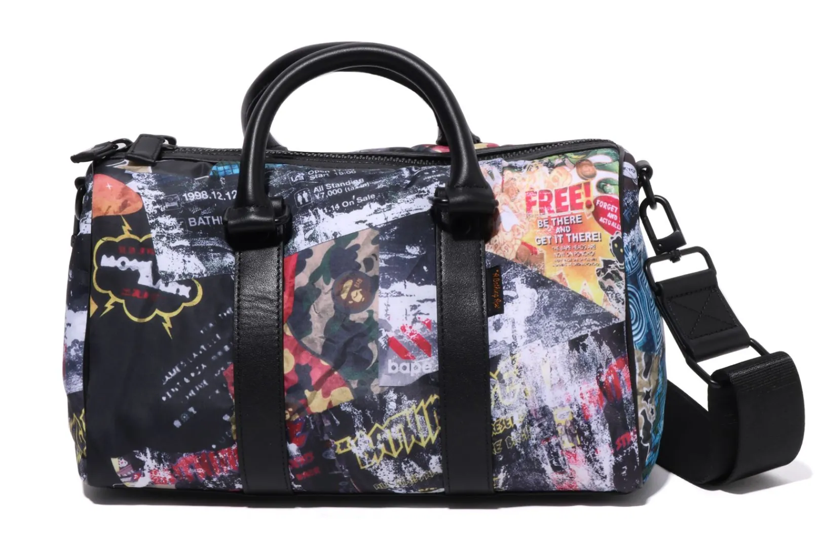 0ZX BAPE FLYER PATTERN MINI BOSTON BAG MULTI Best Sale