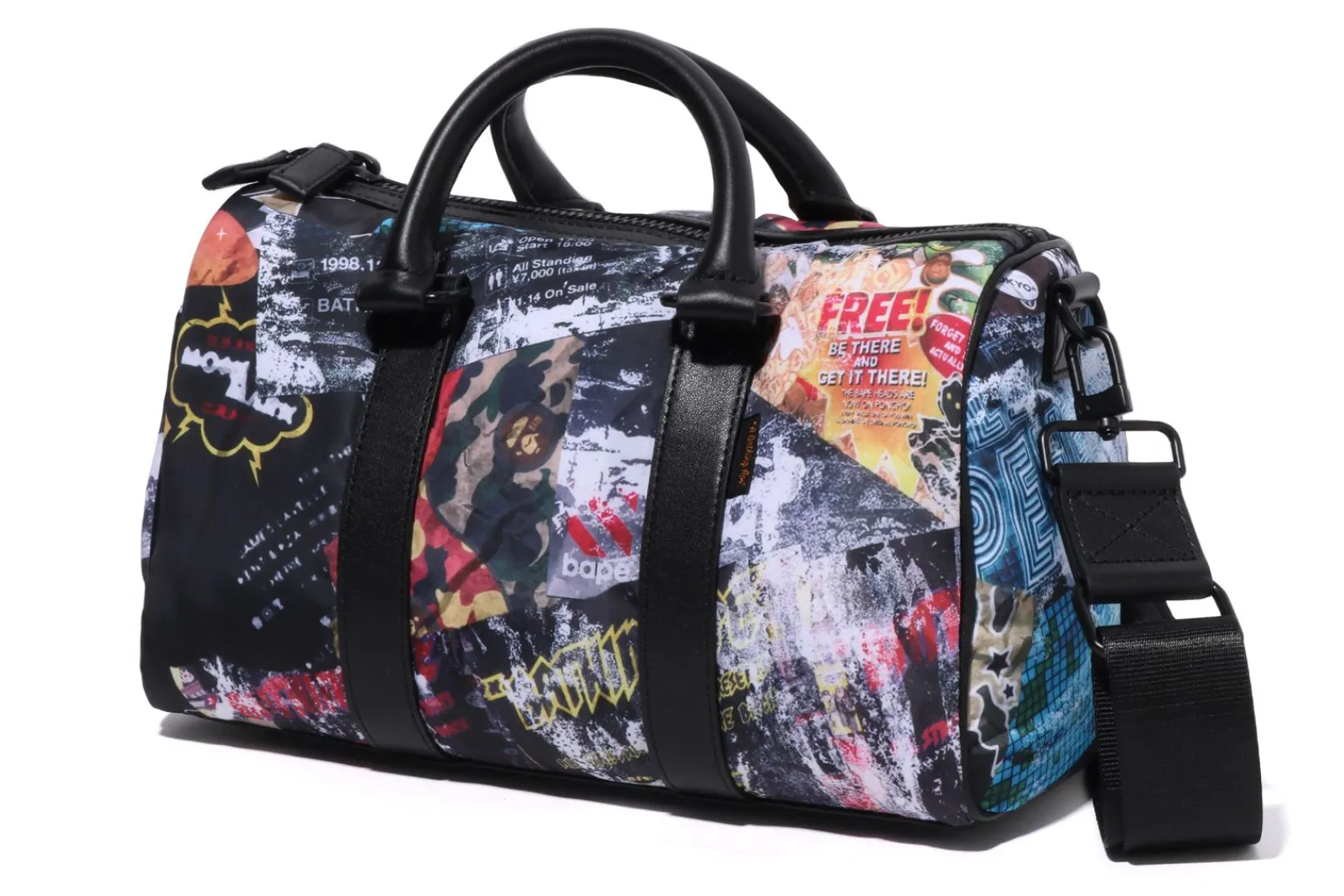 bape_flyer_pattern_mini_boston_bag_2.webp 0ZX BAPE FLYER PATTERN MINI BOSTON BAG MULTI Best Sale