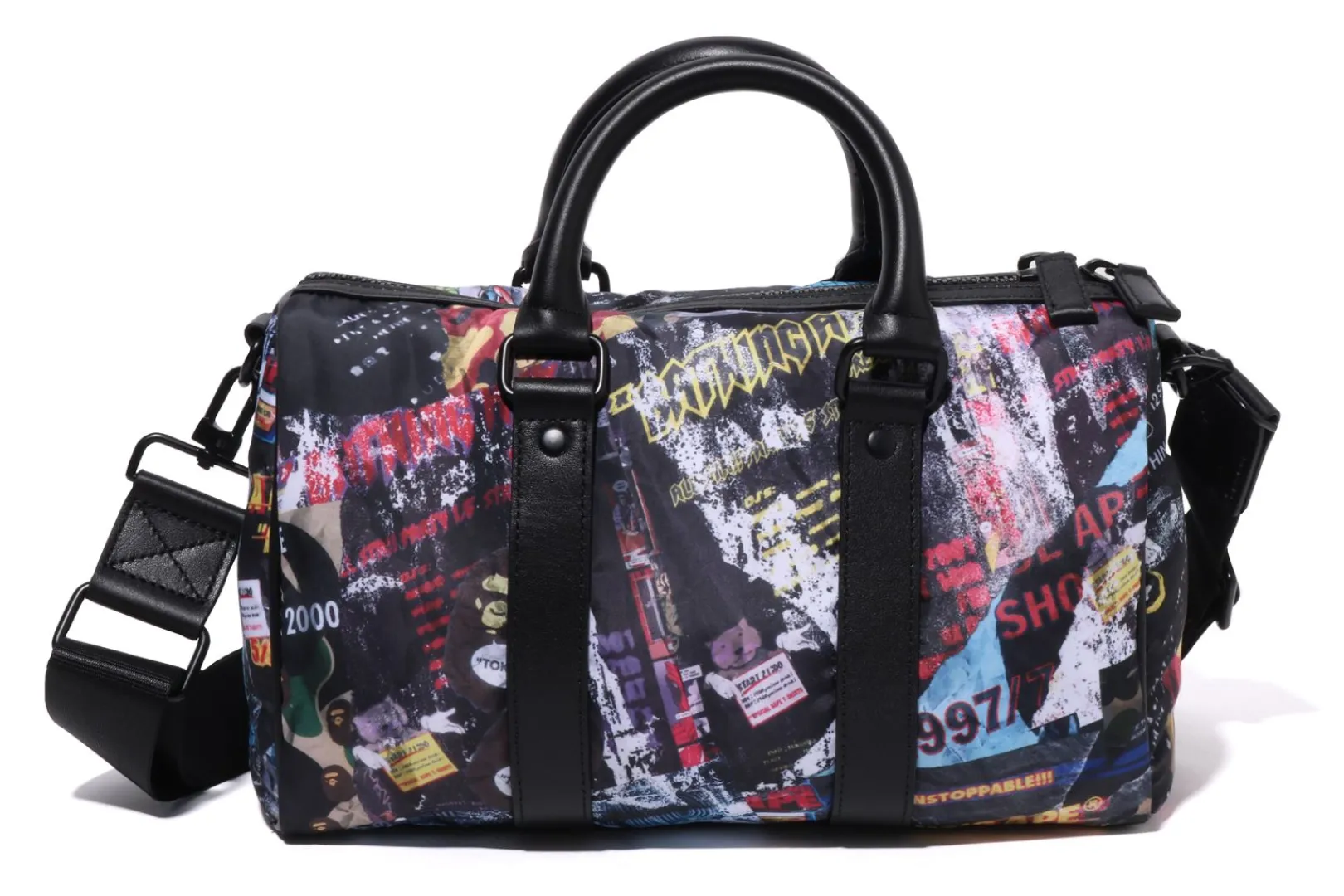 bape_flyer_pattern_mini_boston_bag_3.webp 0ZX BAPE FLYER PATTERN MINI BOSTON BAG MULTI Best Sale