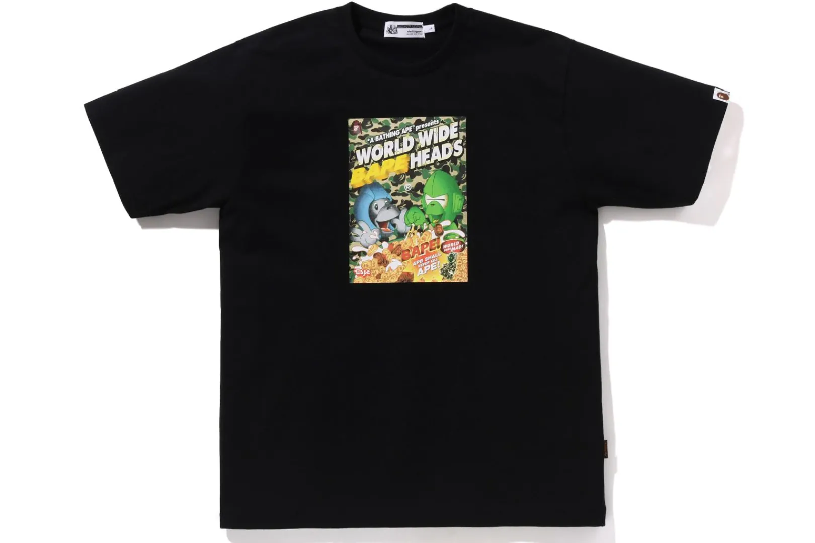 0ZX BAPE HEADS FLYER TEE MENS Hot