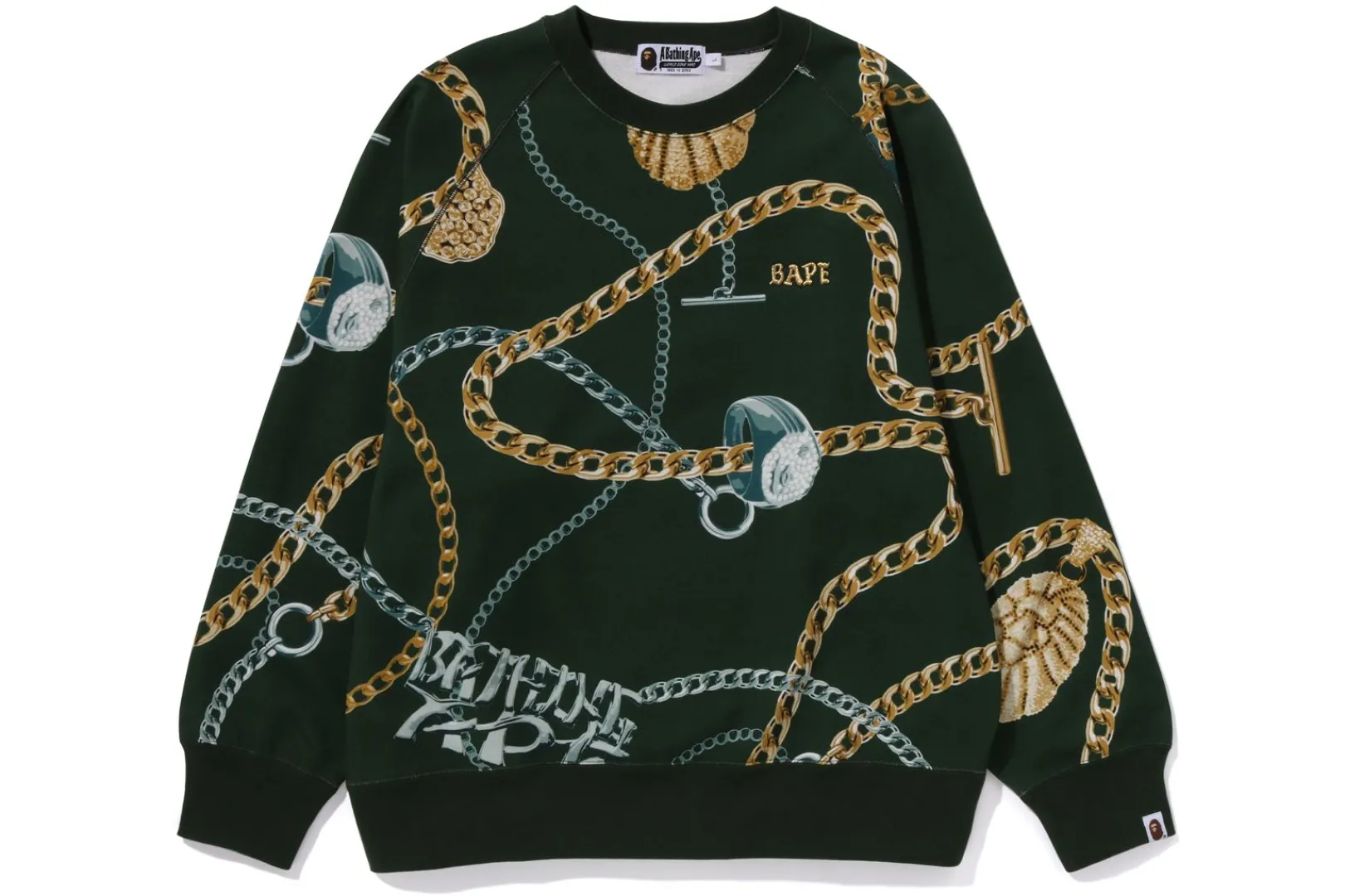 0ZX BAPE JEWELS RUNDHALSAUSSCHNITT ENTSPANNT New