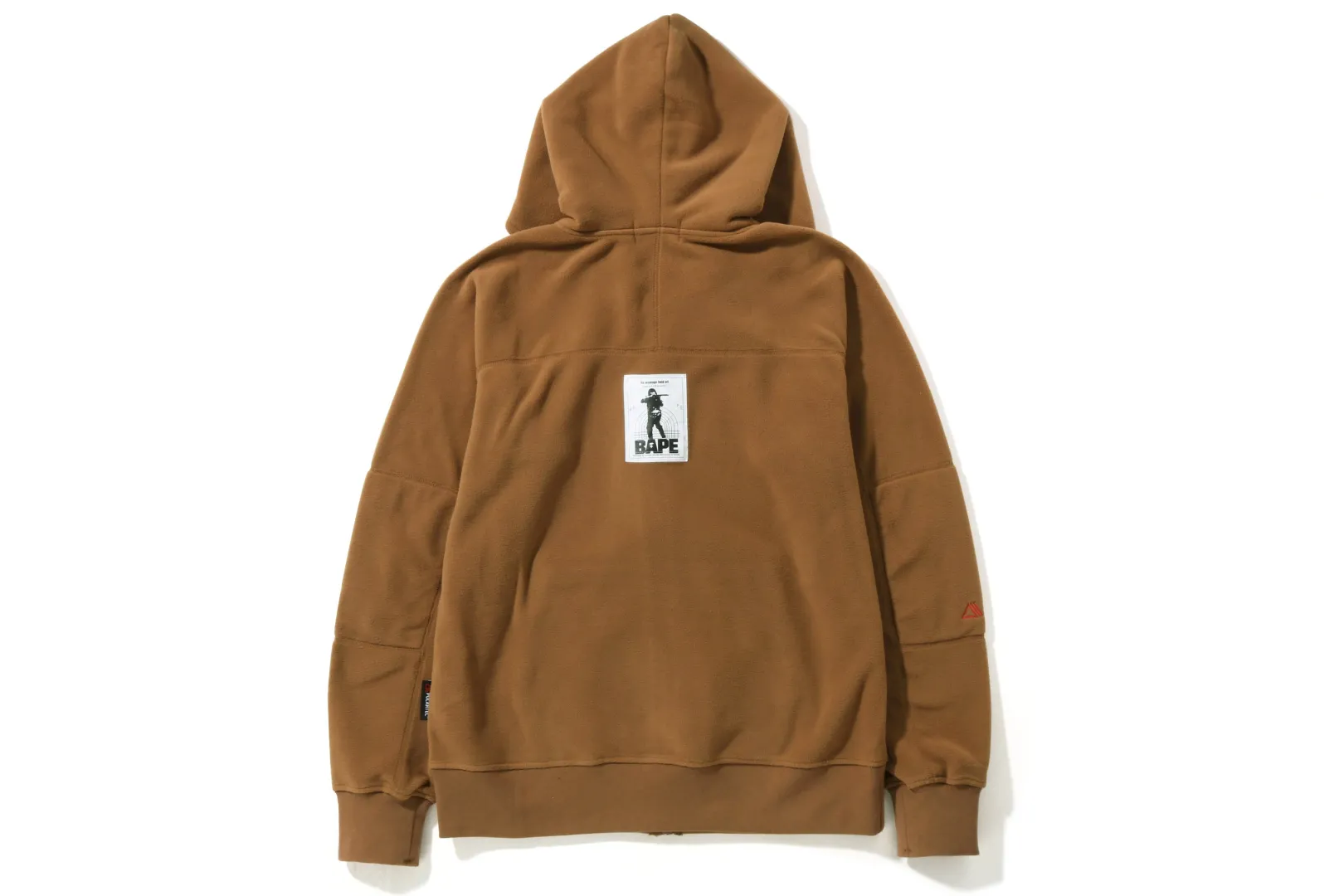 0ZX BAPE POLARTEC HOODIE MIT DURCHGEHENDER REISSVERSCHLUSS, WEITE PASSFORM Best Sale