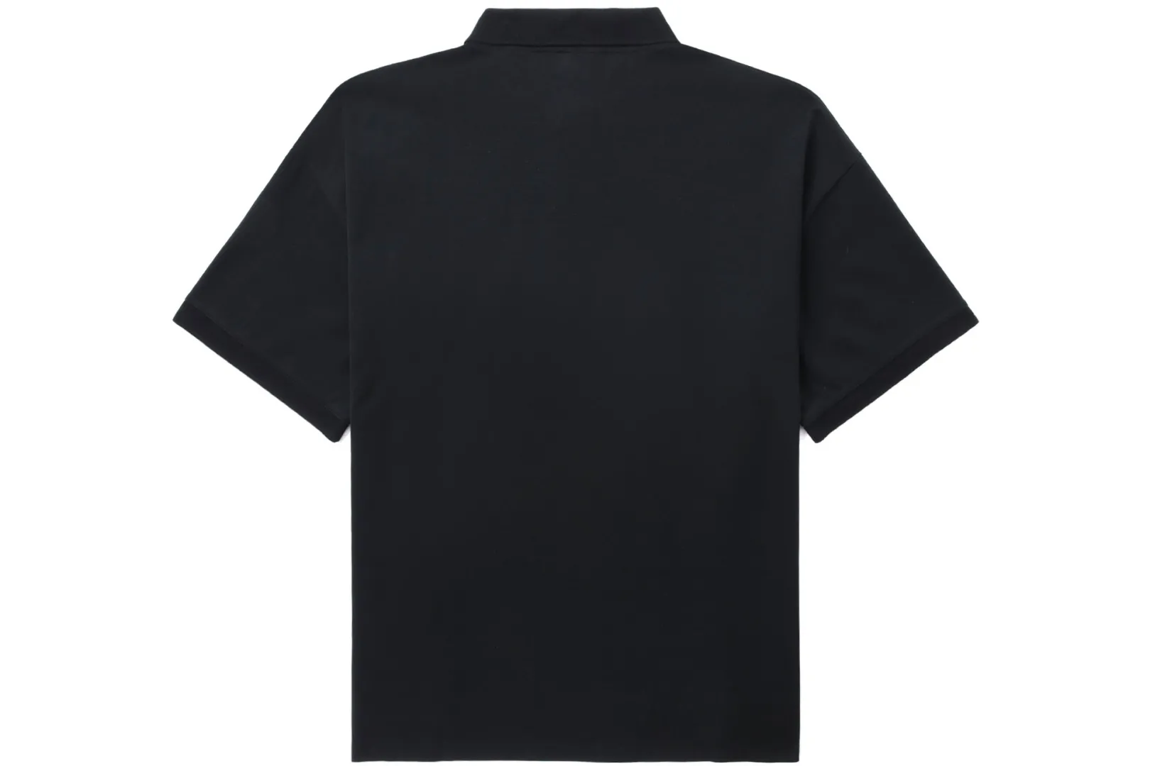 BBK BAPE SCHWARZES POLOSHIRT MIT REGENBOGENMUSTER Best Sale