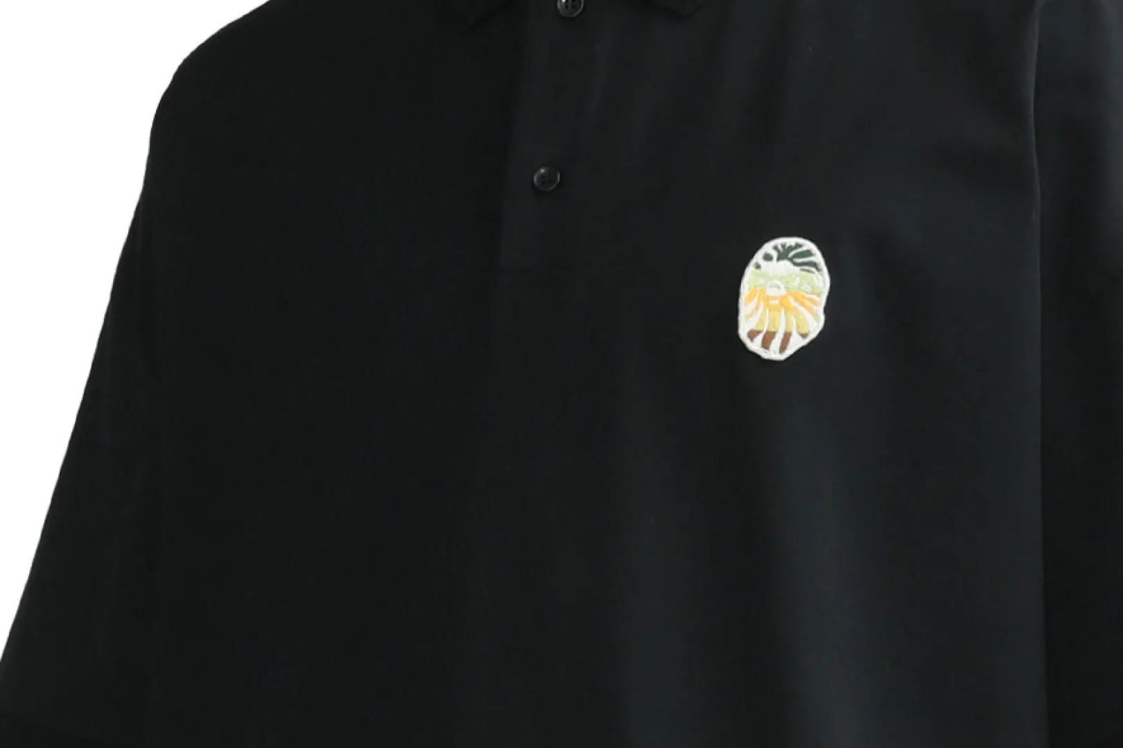 bape_schwarzes_poloshirt_mit_regenbogenmuster_2.webp BBK BAPE SCHWARZES POLOSHIRT MIT REGENBOGENMUSTER Best Sale