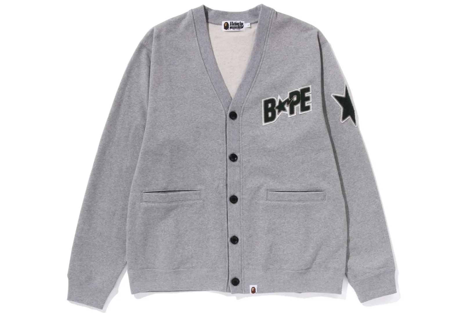 0ZX BAPE STA SWEAT-CARDIGAN GRAU Store