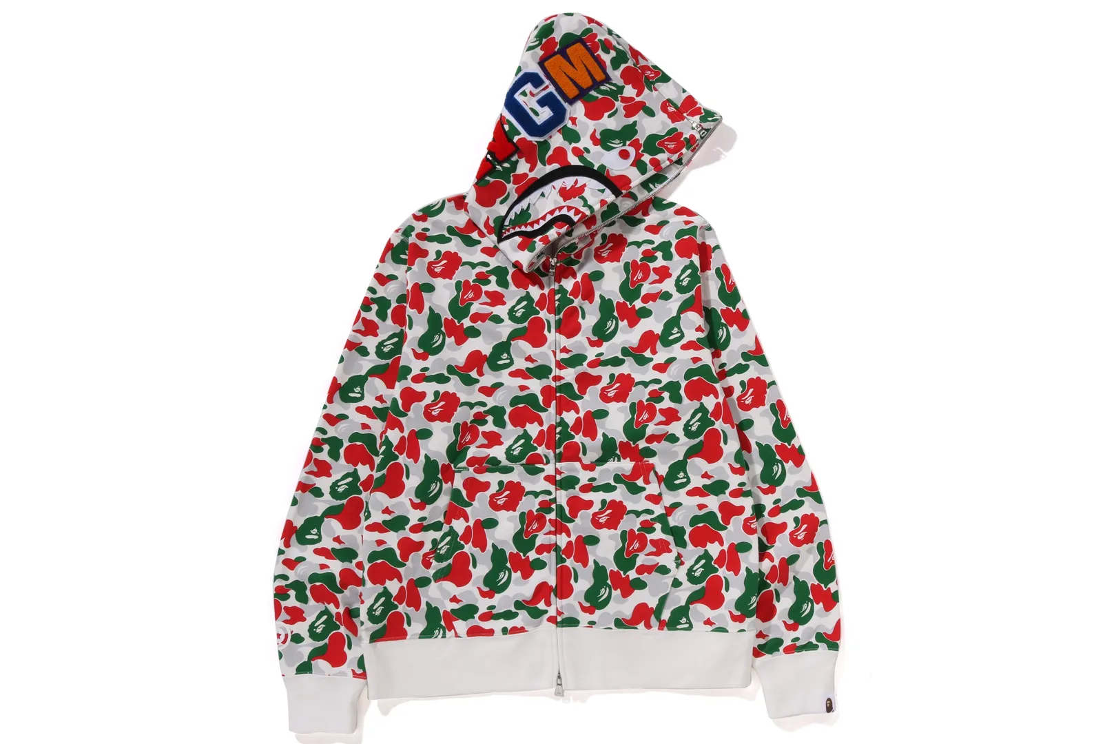 0ZX BAPE STORE MILAN SEPARATE SHARK FULL ZIP HOODIE MENS MULTI Flash Sale