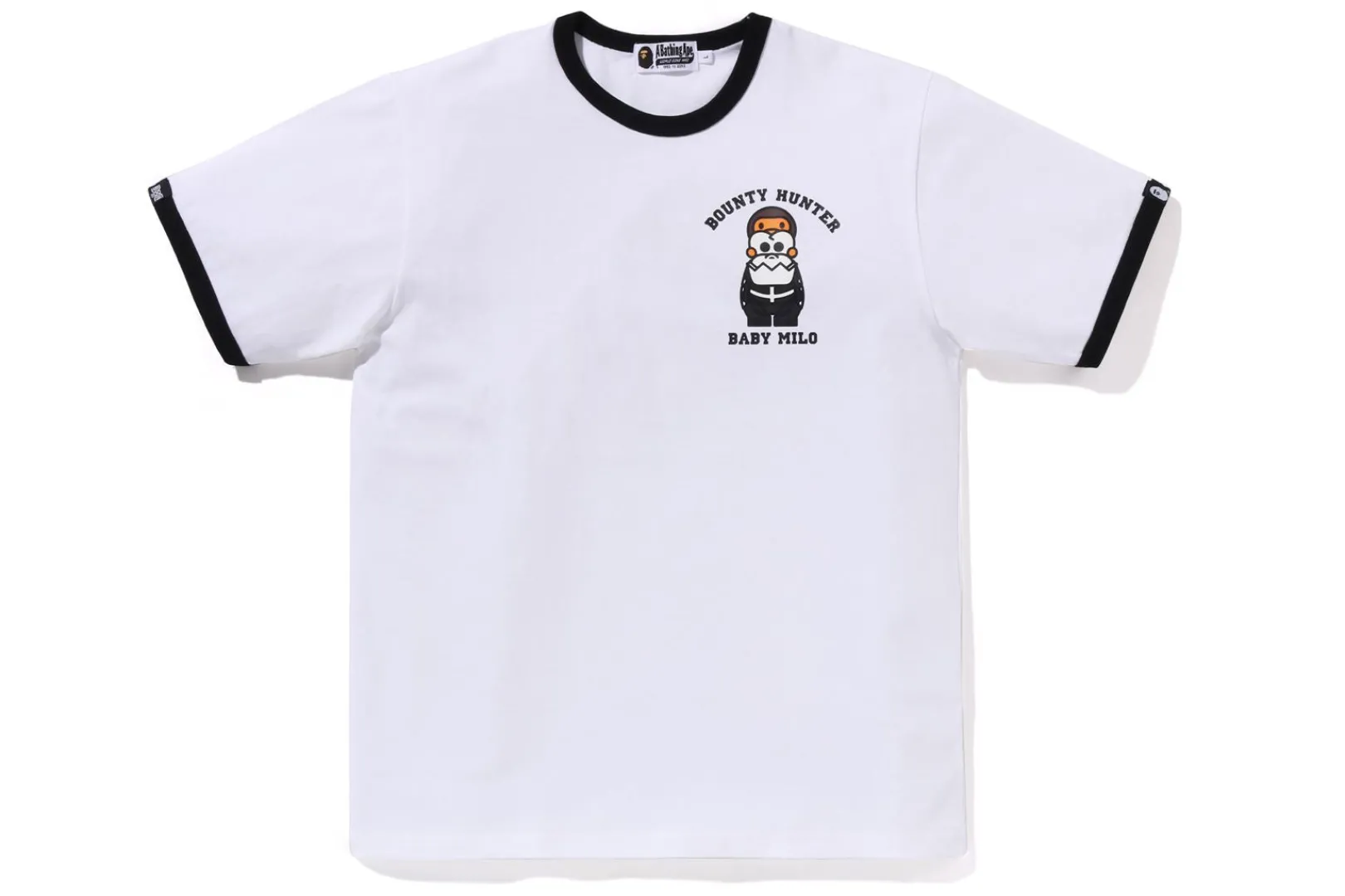 0ZX BAPE X BOUNTY HUNTER - BABY MILO RINGER TEE MENS Store