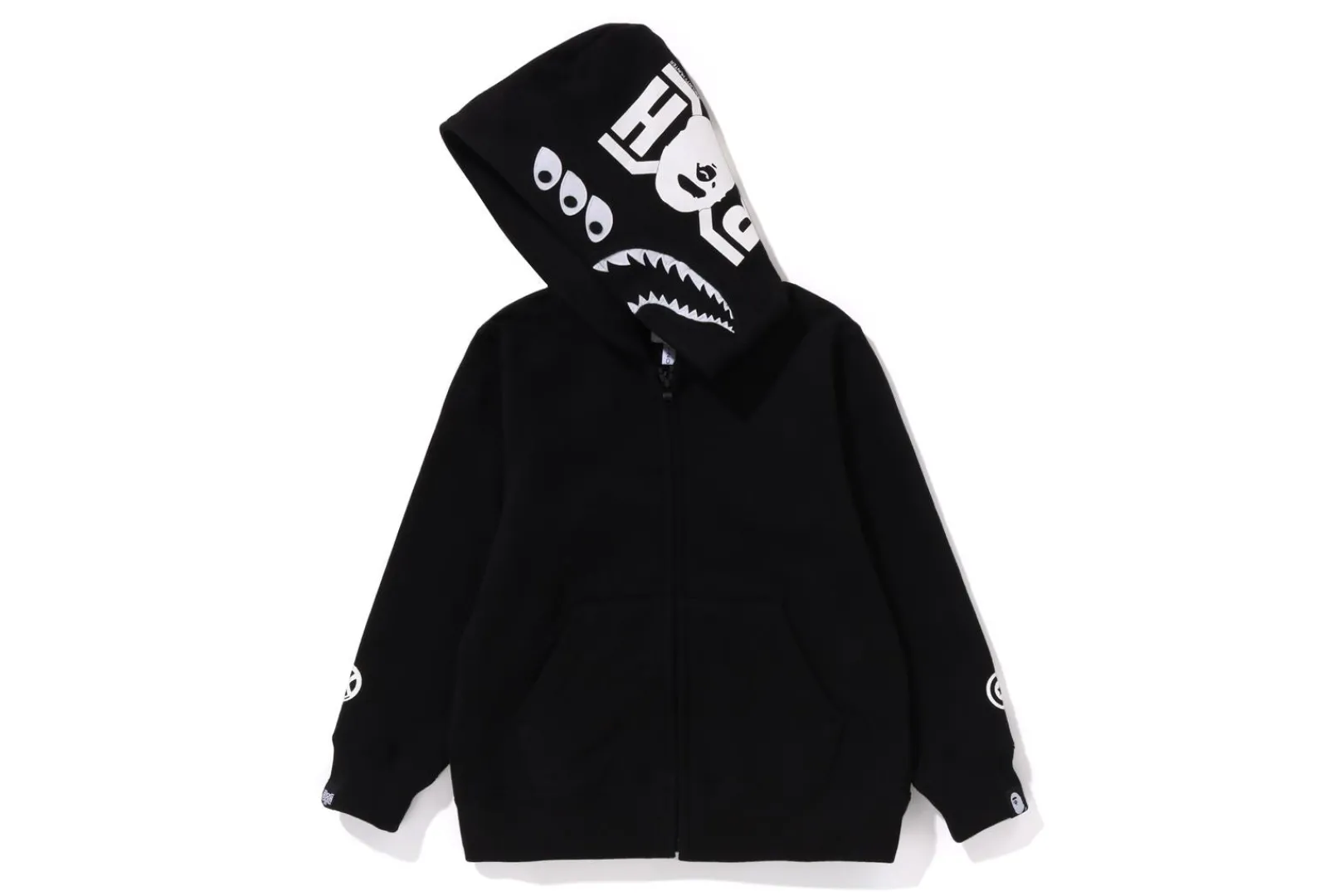bape_x_bounty_hunter__mad_shark_full_zip_hoodie_kids_2.webp 0ZX BAPE X BOUNTY HUNTER - MAD SHARK FULL ZIP HOODIE KIDS BLACK Best Sale