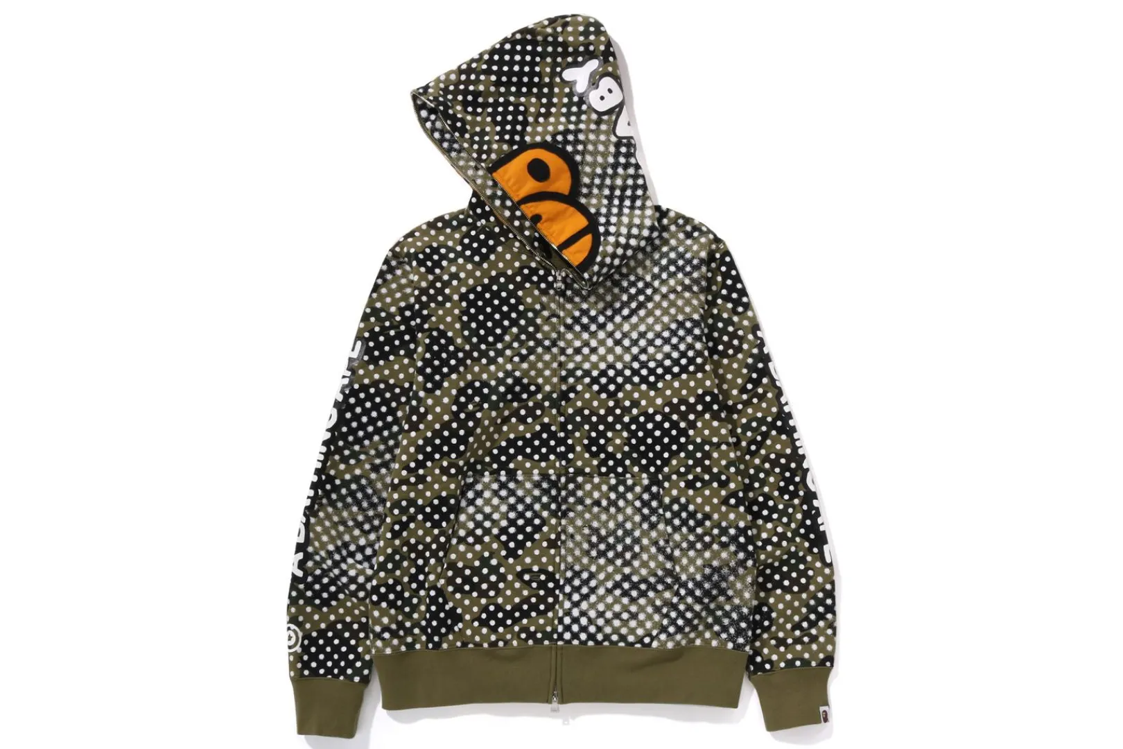 bape_x_joshua_vides__milo_face_full_zip_hoodie_mens_2.webp 0ZX BAPE X JOSHUA VIDES - MILO FACE FULL ZIP HOODIE MENS GREEN Flash Sale