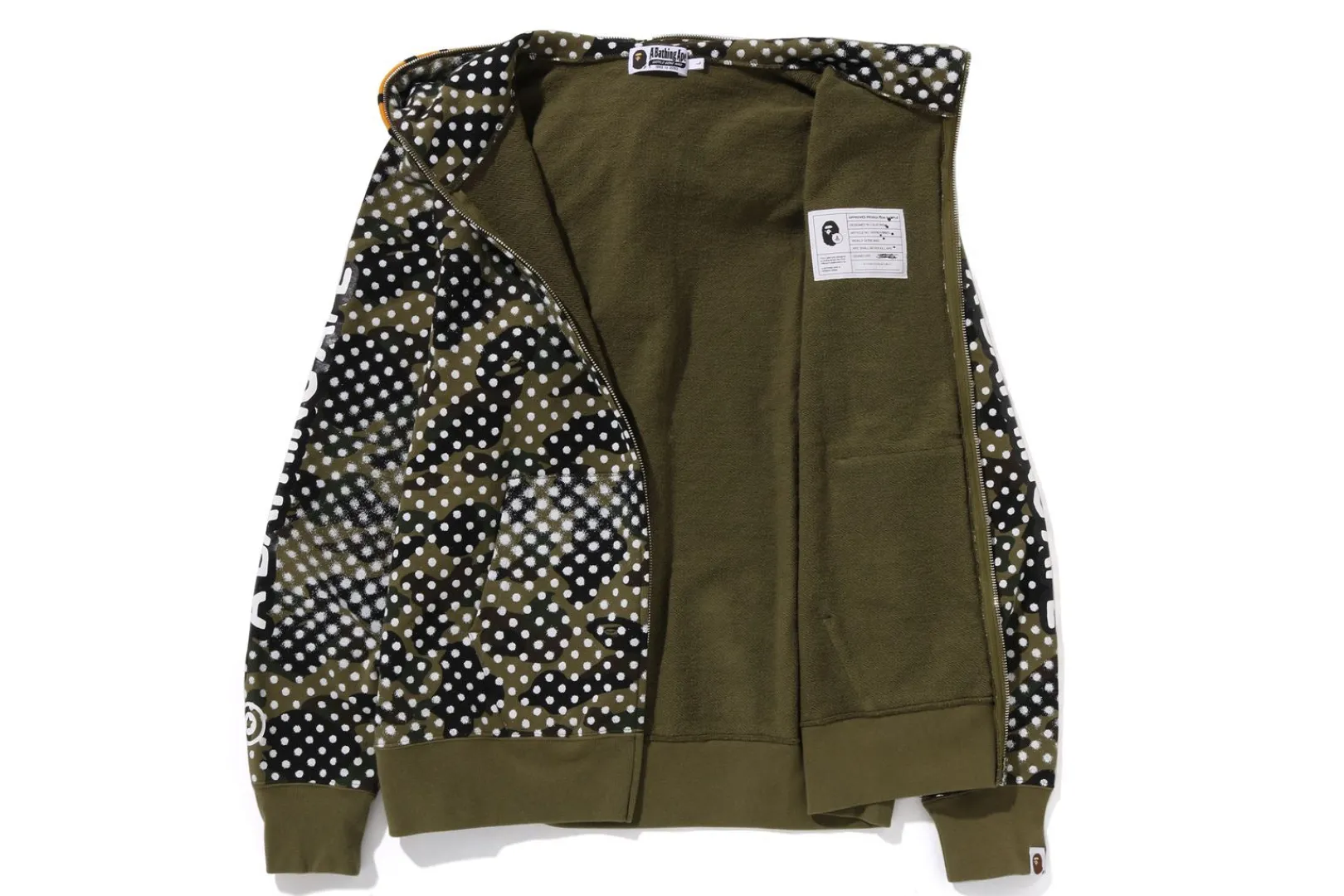 bape_x_joshua_vides__milo_face_full_zip_hoodie_mens_4.webp 0ZX BAPE X JOSHUA VIDES - MILO FACE FULL ZIP HOODIE MENS GREEN Flash Sale
