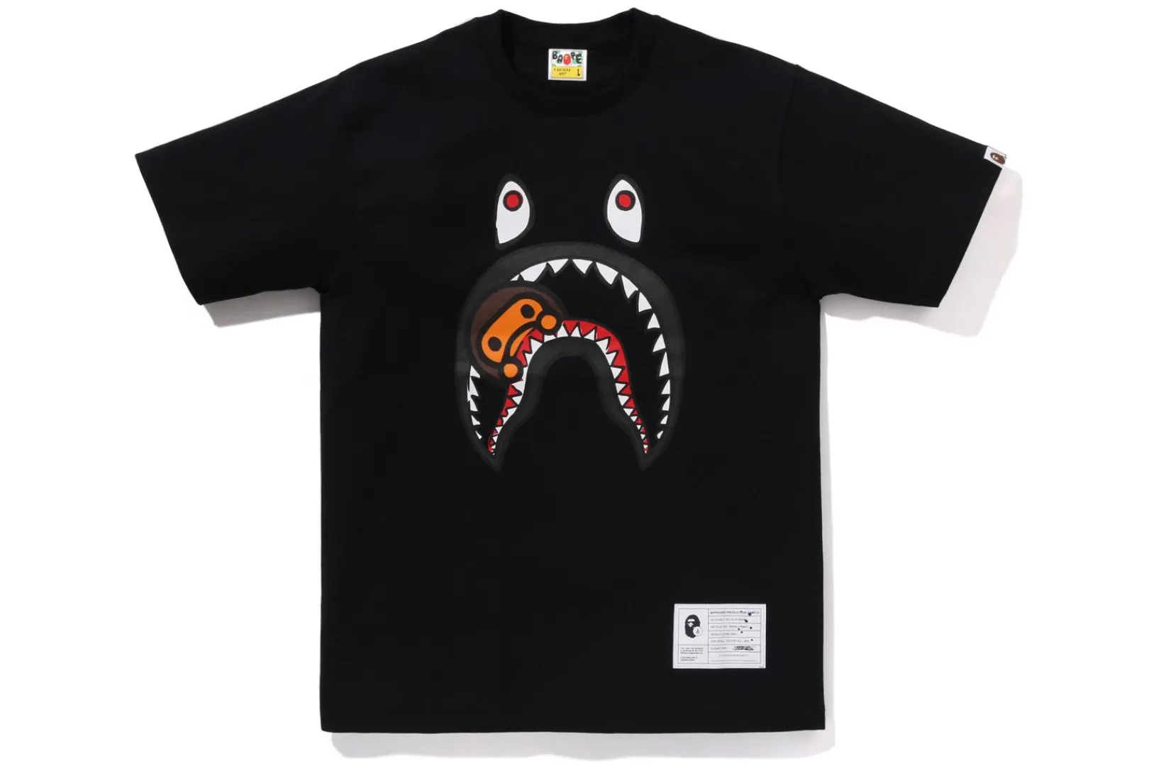 0ZX BAPE X JOSHUA VIDES - MILO SHARK TEE MENS Best Sale