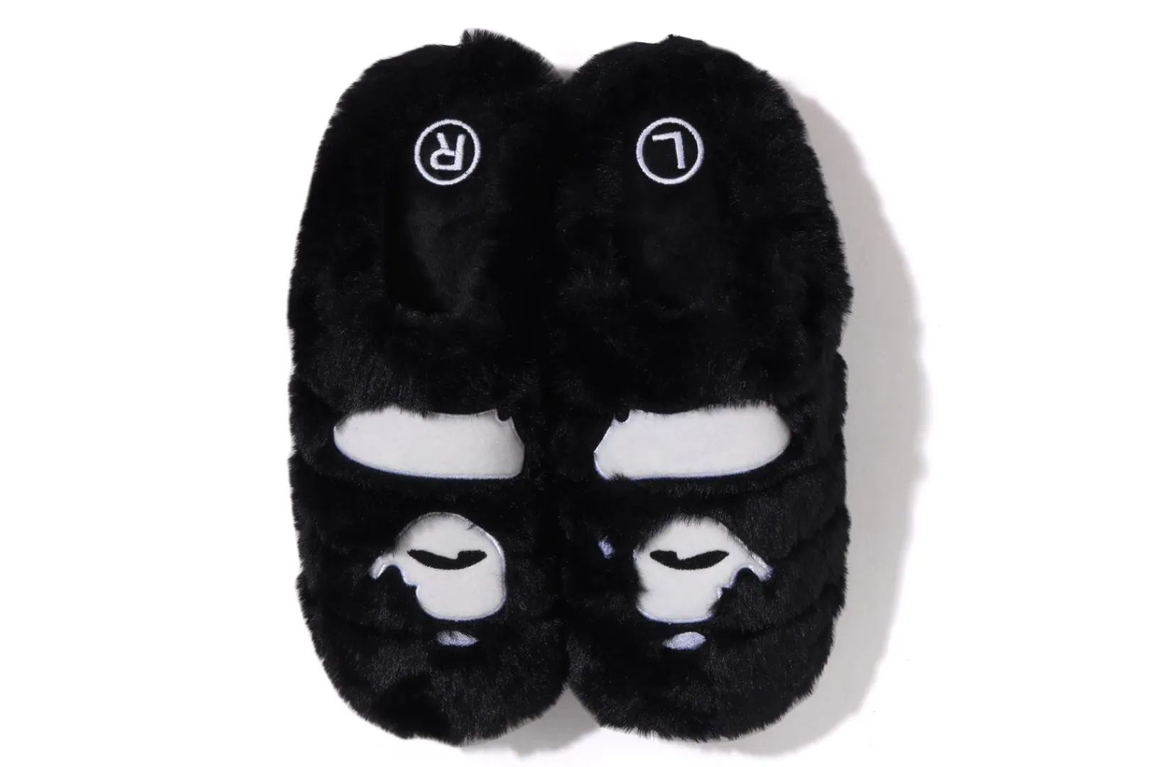 0ZX BAPE X SUBU APE HEAD PUFFER SANDALS MENS Cheap