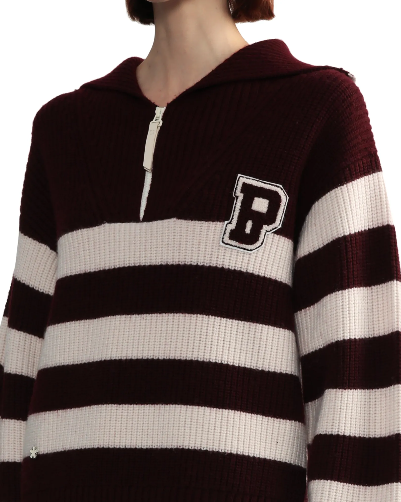 bapy_sailor_knit_zip_up_ladies_4.webp BPY BAPY SAILOR KNIT ZIP UP LADIES BURGUND Cheap