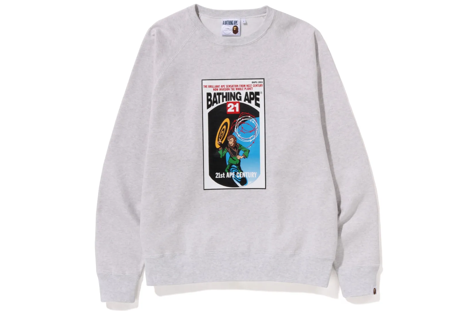 0ZX BATHING APE RUNDHALSAUSSCHNITT MIT LOCKERER PASSFORM New