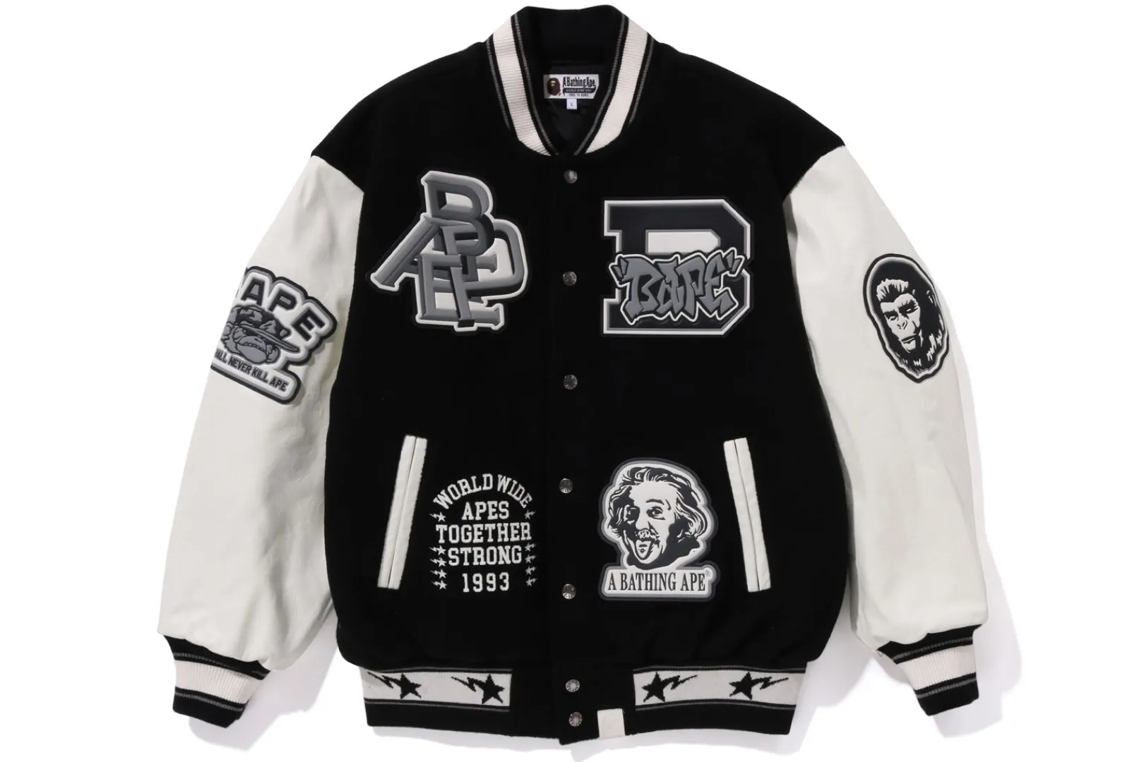 bergroe_collegejacke_mit_geprgtem_camouflagemuster_und_lederrmeln_4.webp 0ZX Übergroße College-Jacke mit geprägtem Camouflage-Muster und Lederärmeln Discount