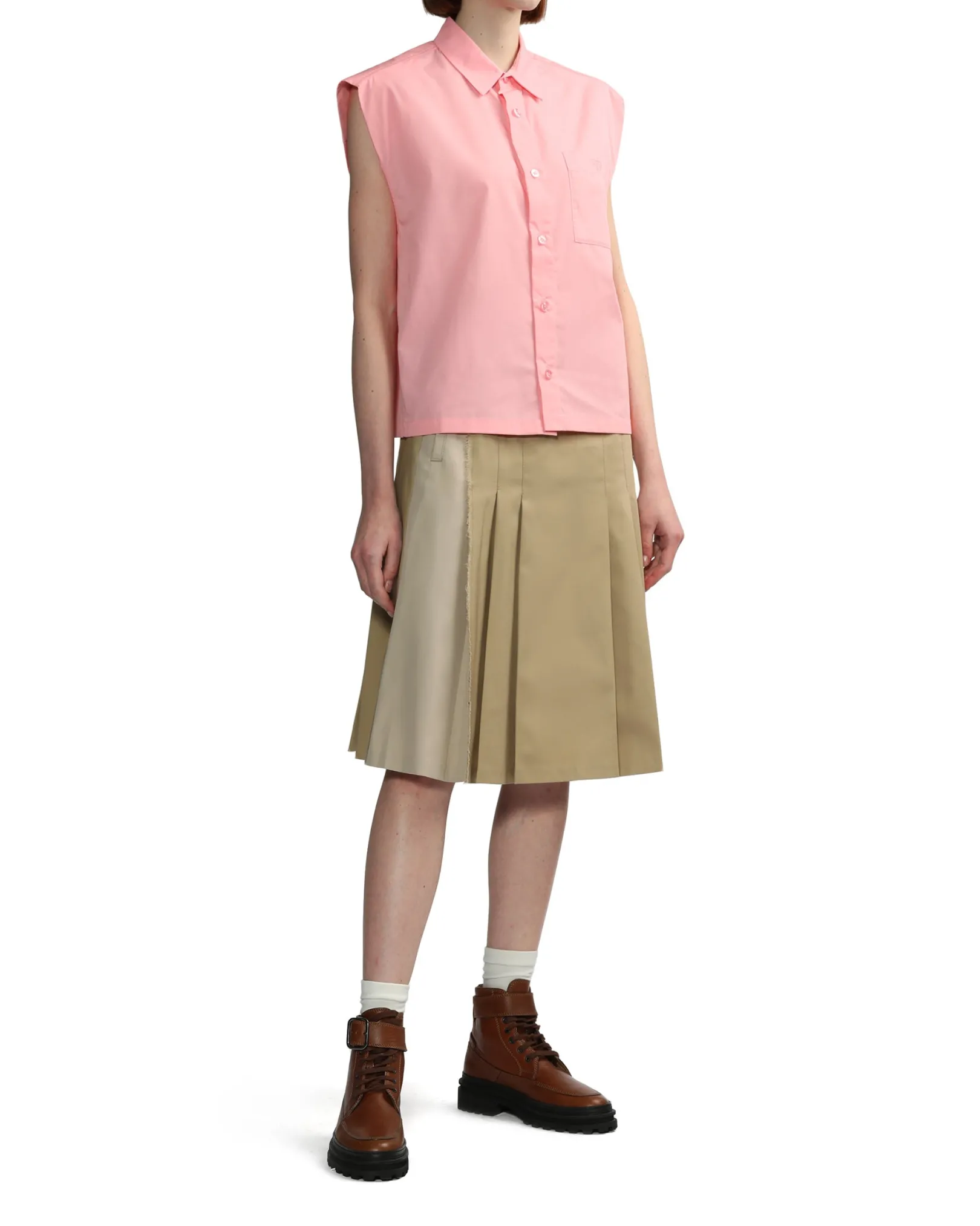 BPY SKSK9293XK/BAPY PLISSIERTER A-LINIENROCK L BEIGE Sale