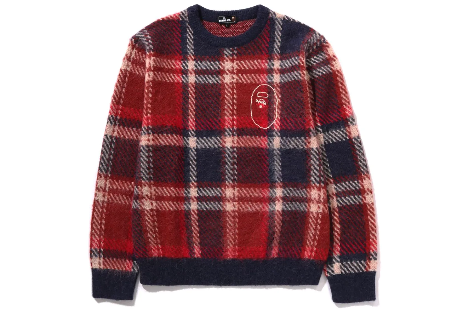 MRB CHECK SWEATER NAVY New