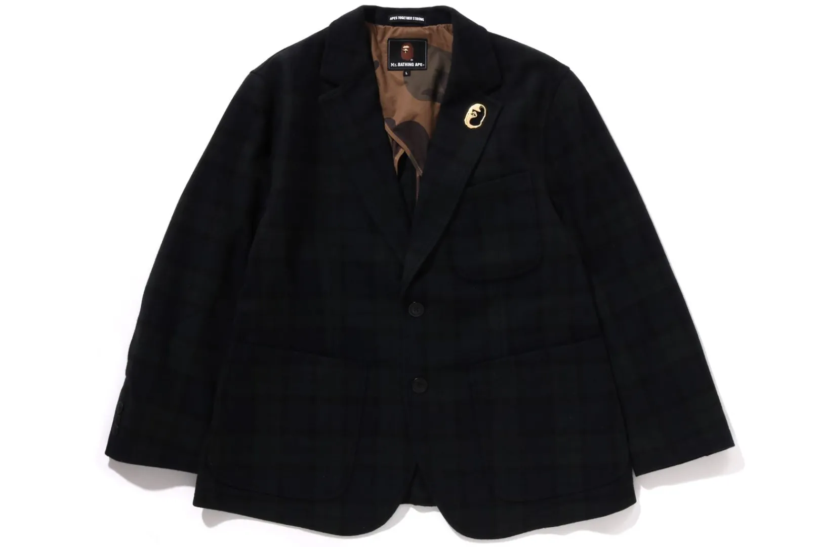 MRB CHECK TWEED BLAZER NAVY Clearance