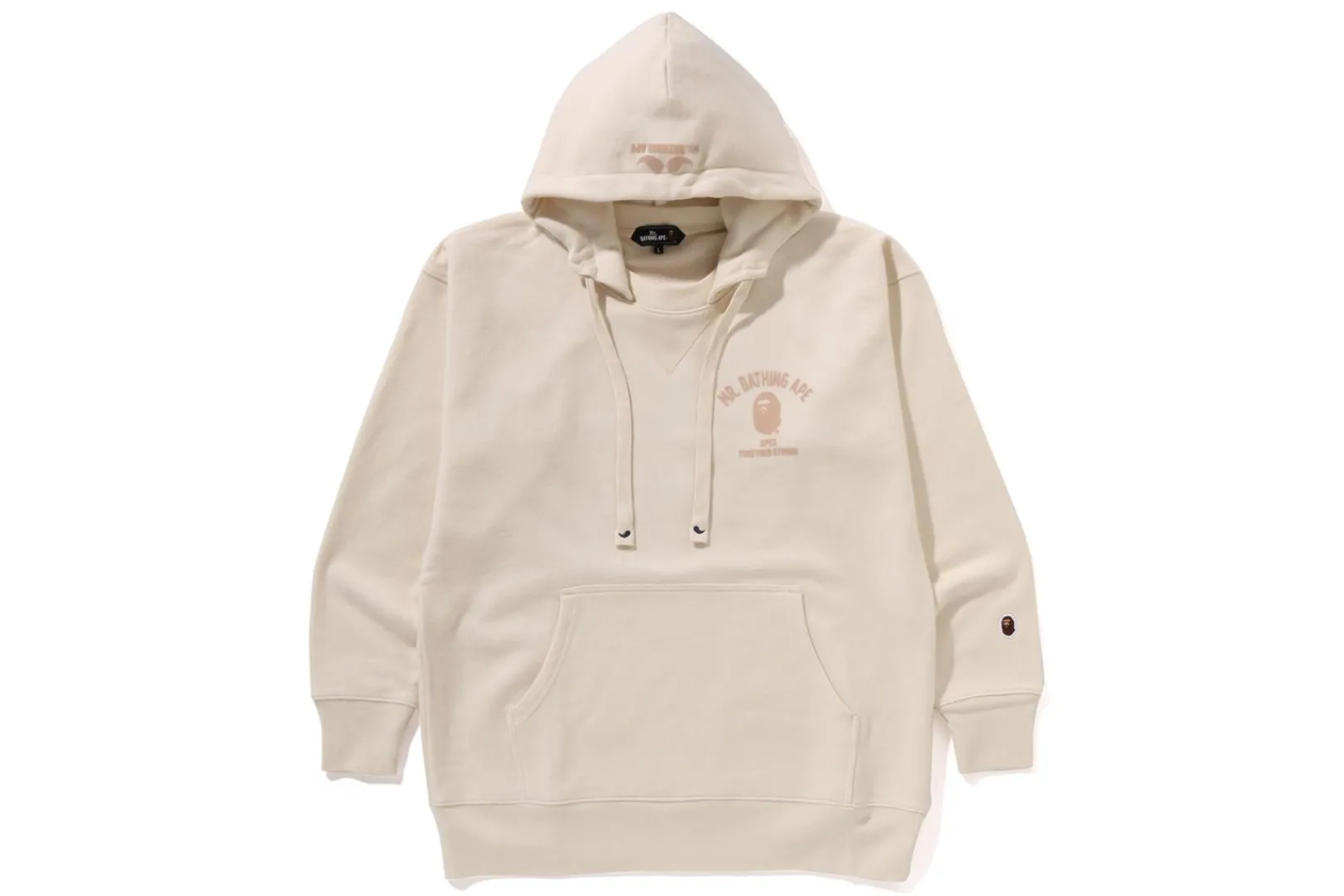 MRB COLLEGE PULLOVER HOODIE IVORY Flash Sale