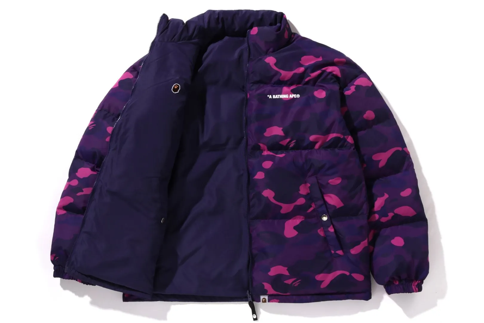 0ZX COLOR CAMO REVERSIBLE DOWN JACKET MENS Flash Sale