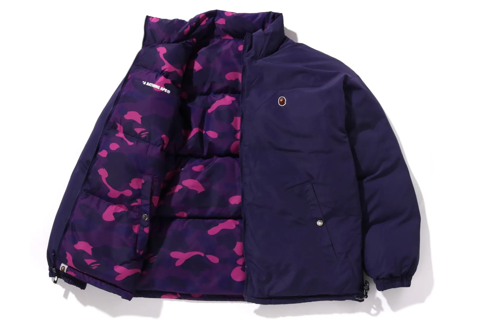 0ZX COLOR CAMO REVERSIBLE DOWN JACKET MENS Flash Sale