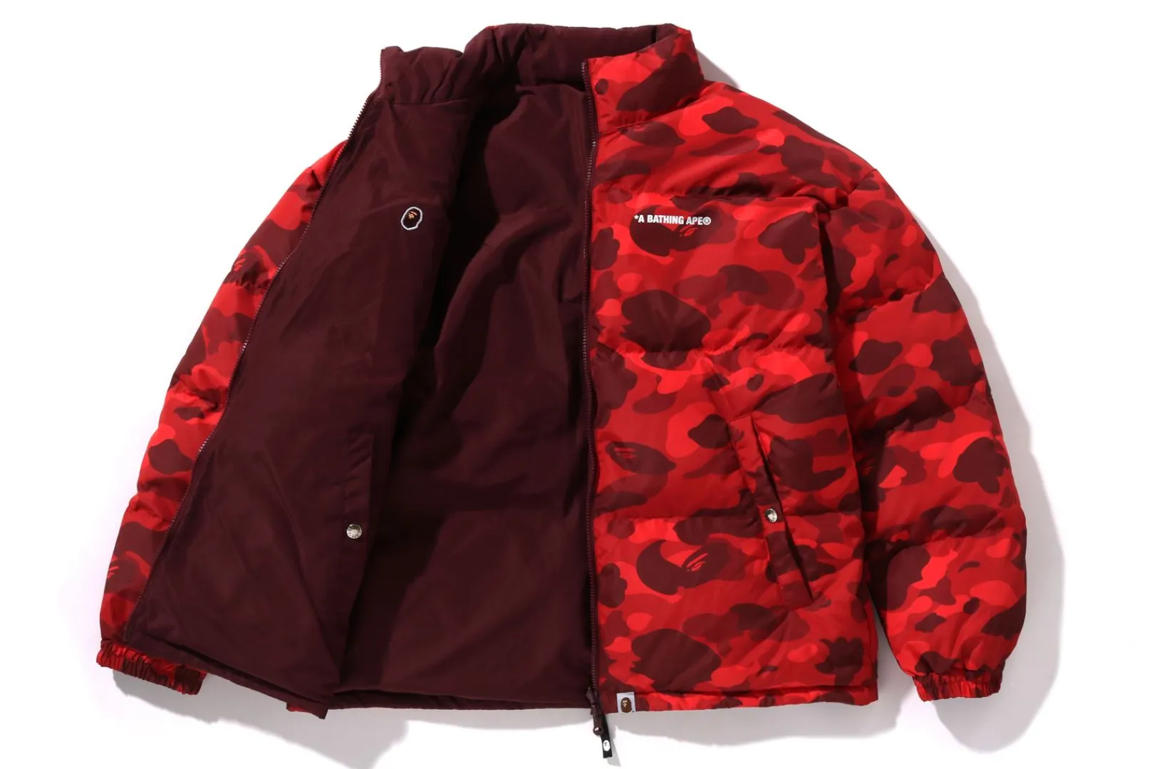 0ZX COLOR CAMO REVERSIBLE DOWN JACKET MENS Flash Sale