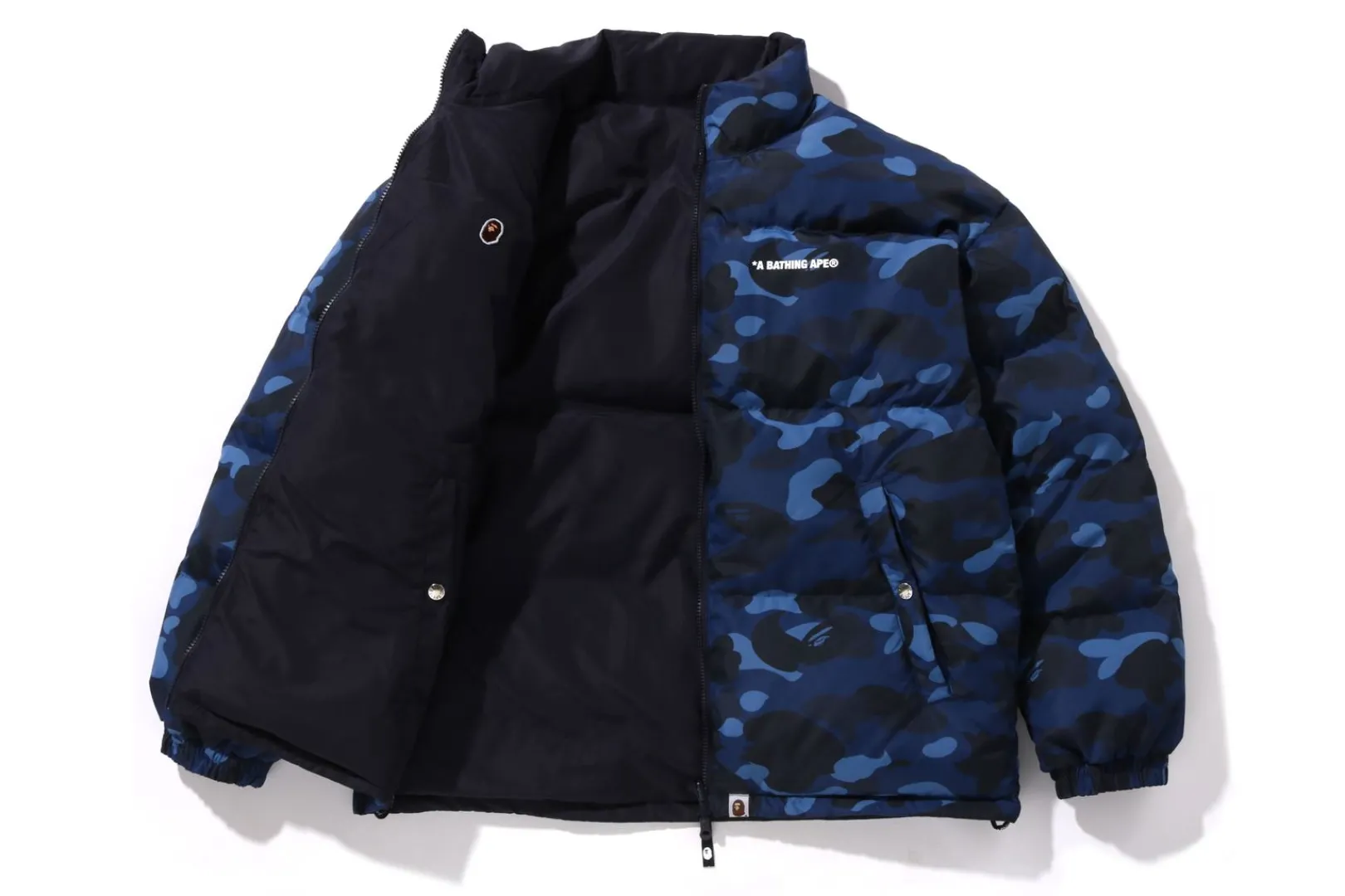 0ZX COLOR CAMO REVERSIBLE DOWN JACKET MENS Flash Sale