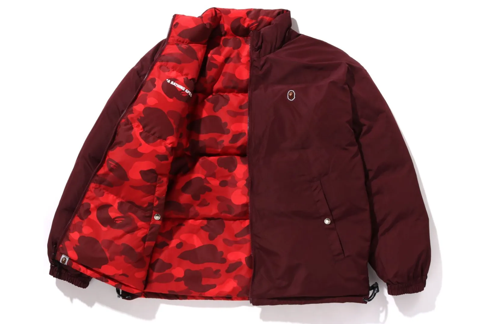 0ZX COLOR CAMO REVERSIBLE DOWN JACKET MENS Flash Sale