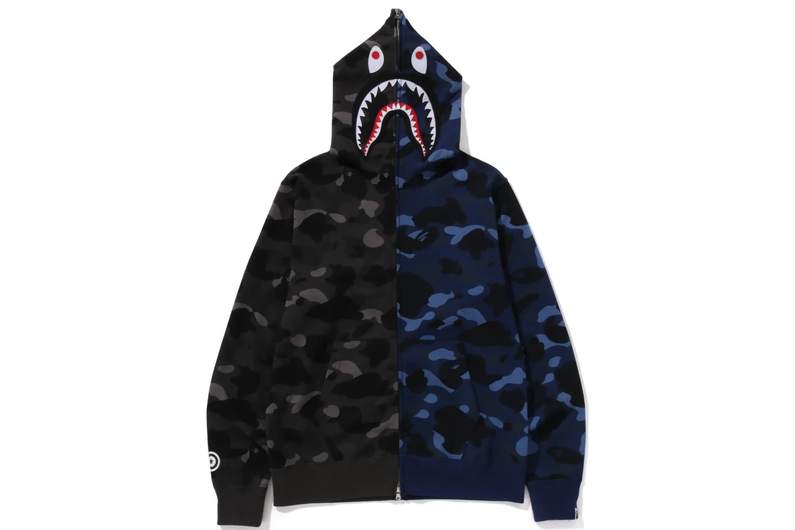 0ZX COLOR CAMO SEPARATE SHARK FULL ZIP HOODIE MENS Store