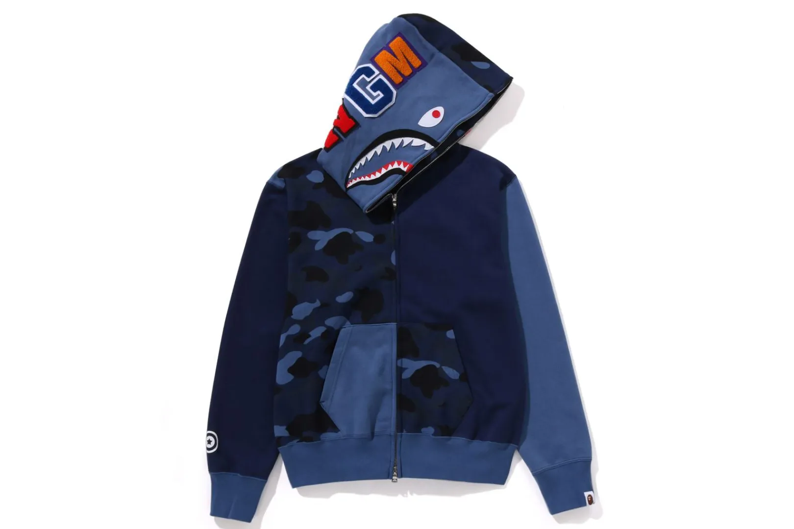 0ZX COLOR CAMO SHARK FULL ZIP HOODIE LADIES Outlet