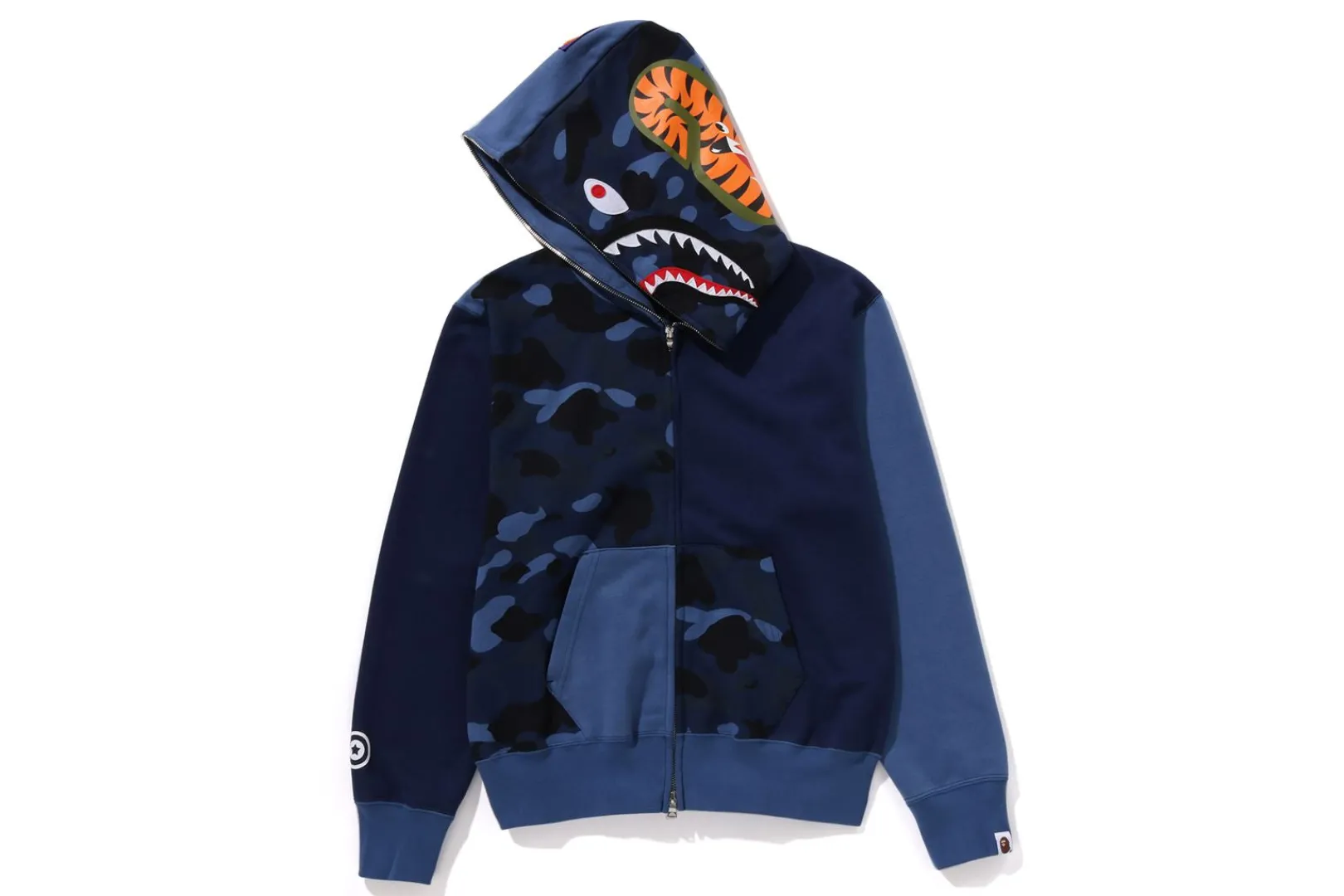 0ZX COLOR CAMO SHARK FULL ZIP HOODIE LADIES Outlet