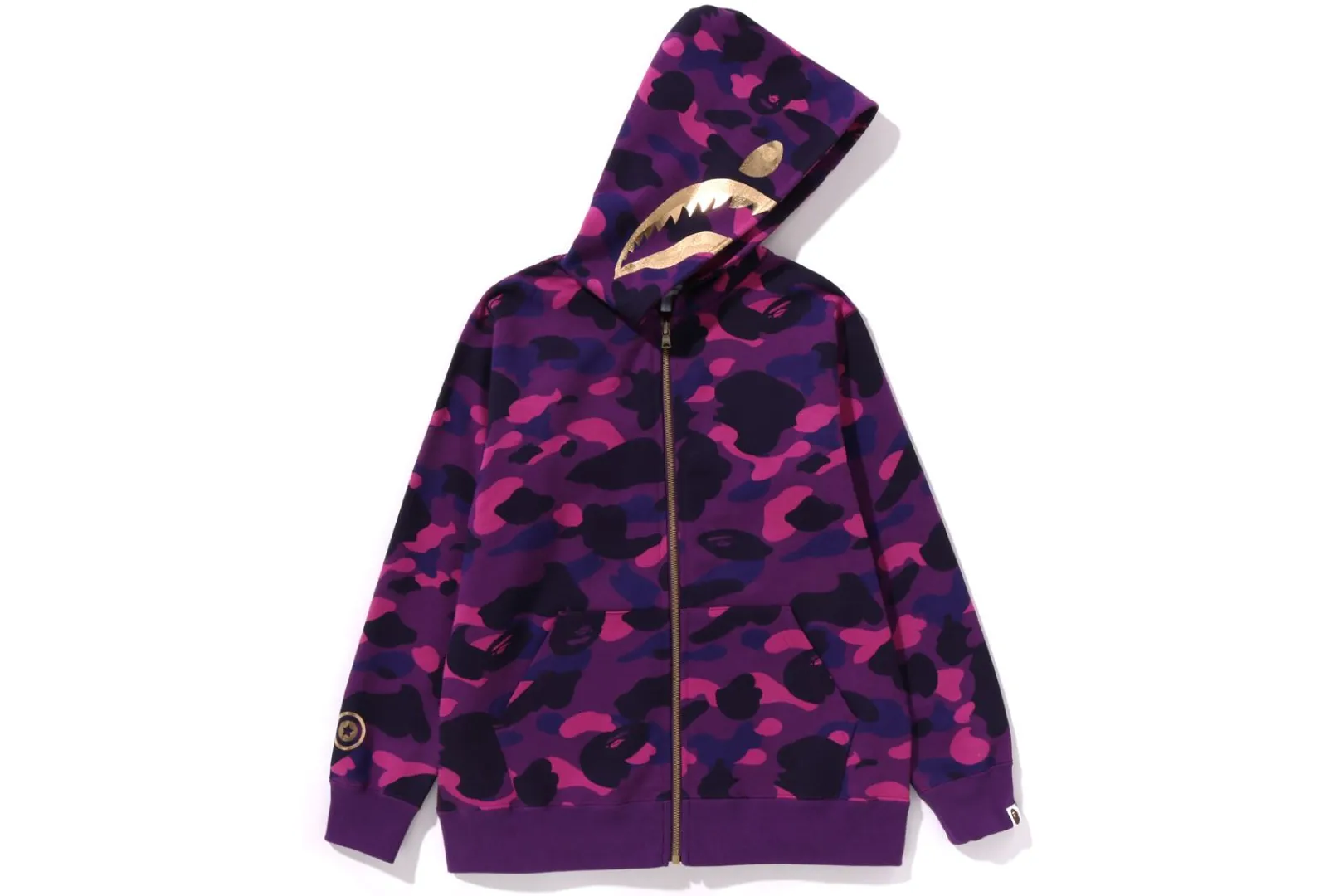 0ZX COLOR CAMO SHARK ZIP HOODIE JUNIOR Fashion