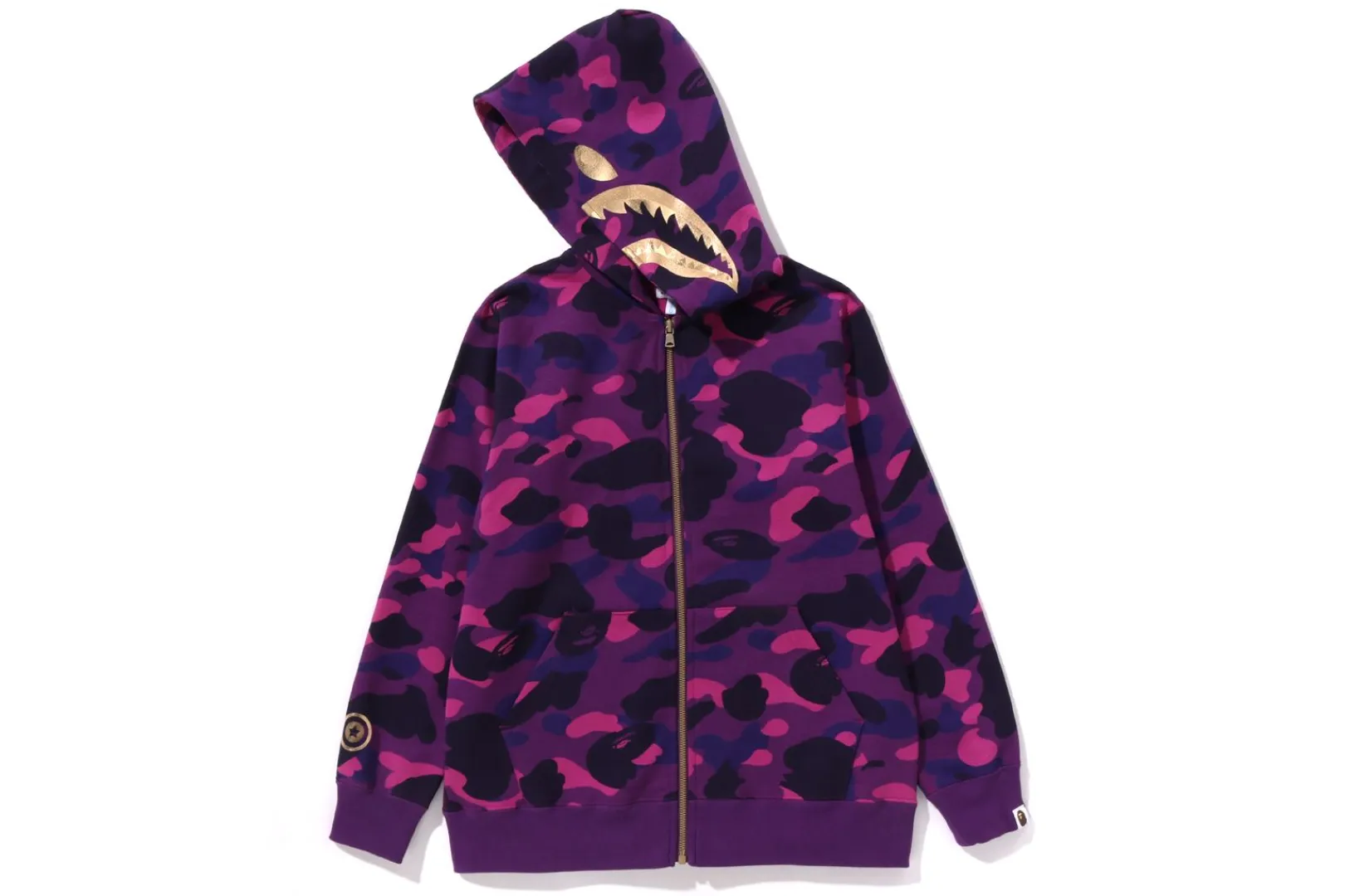 0ZX COLOR CAMO SHARK ZIP HOODIE JUNIOR Fashion