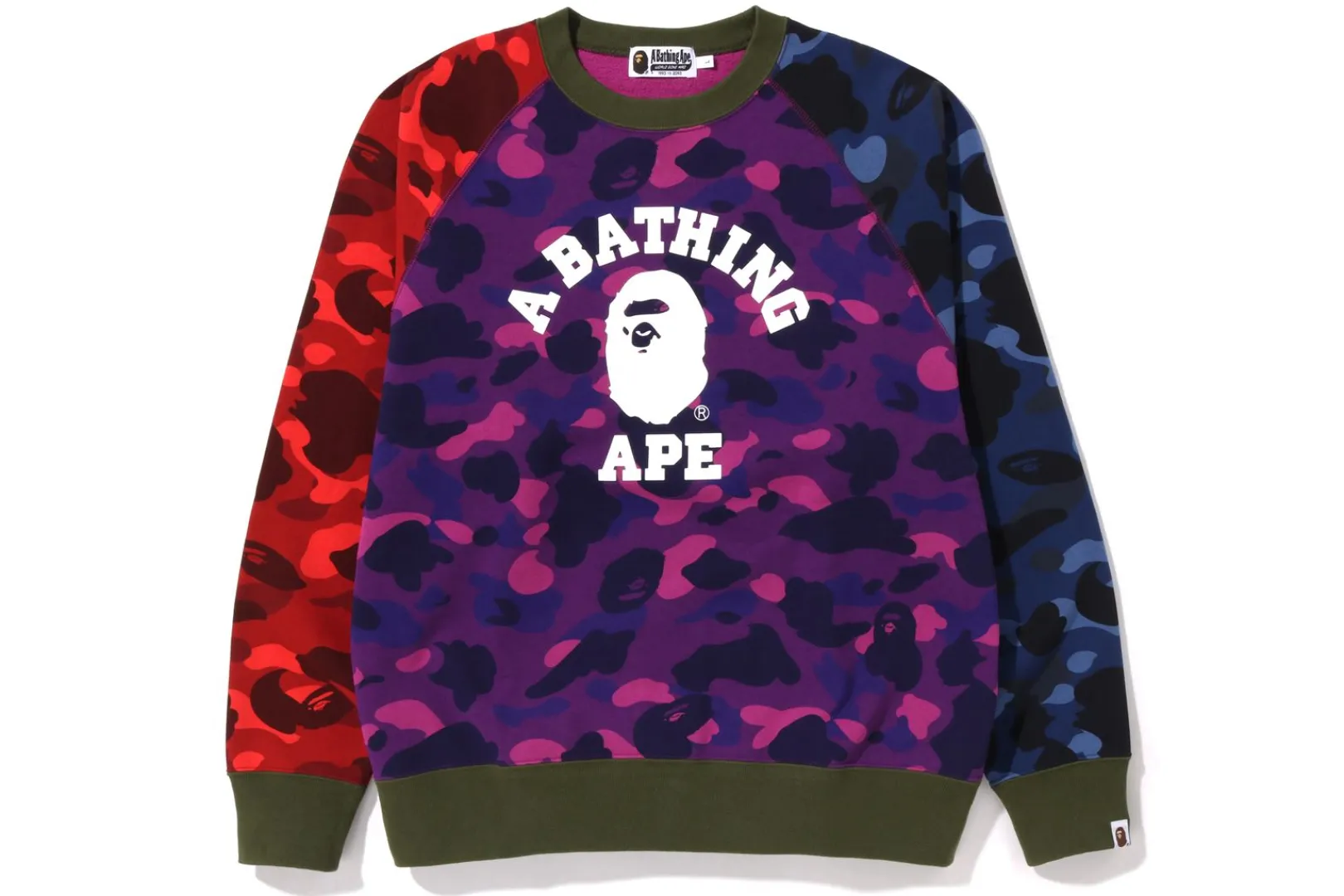 0ZX CRAZY CAMO – COLLEGE-RUNDHALSSHIRT MIT ENTSPANNUNG MULTI Fashion