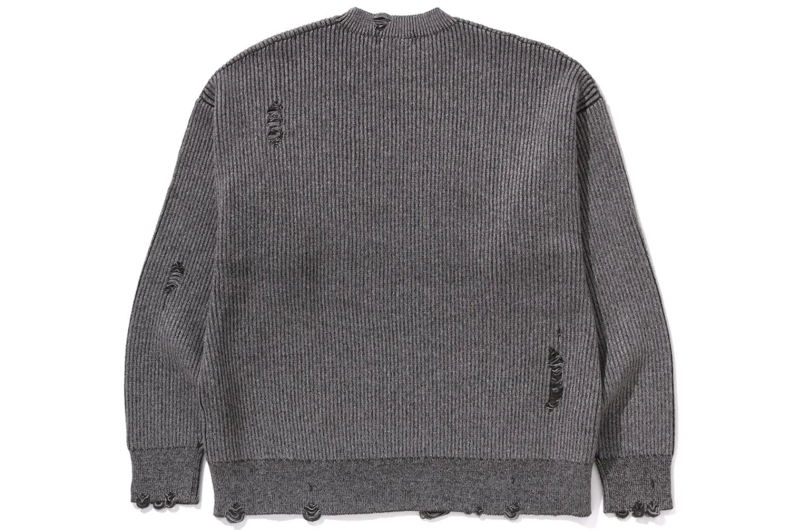 0ZX DAMAGE RELAXED FIT SWEATER MENS BLACK Shop