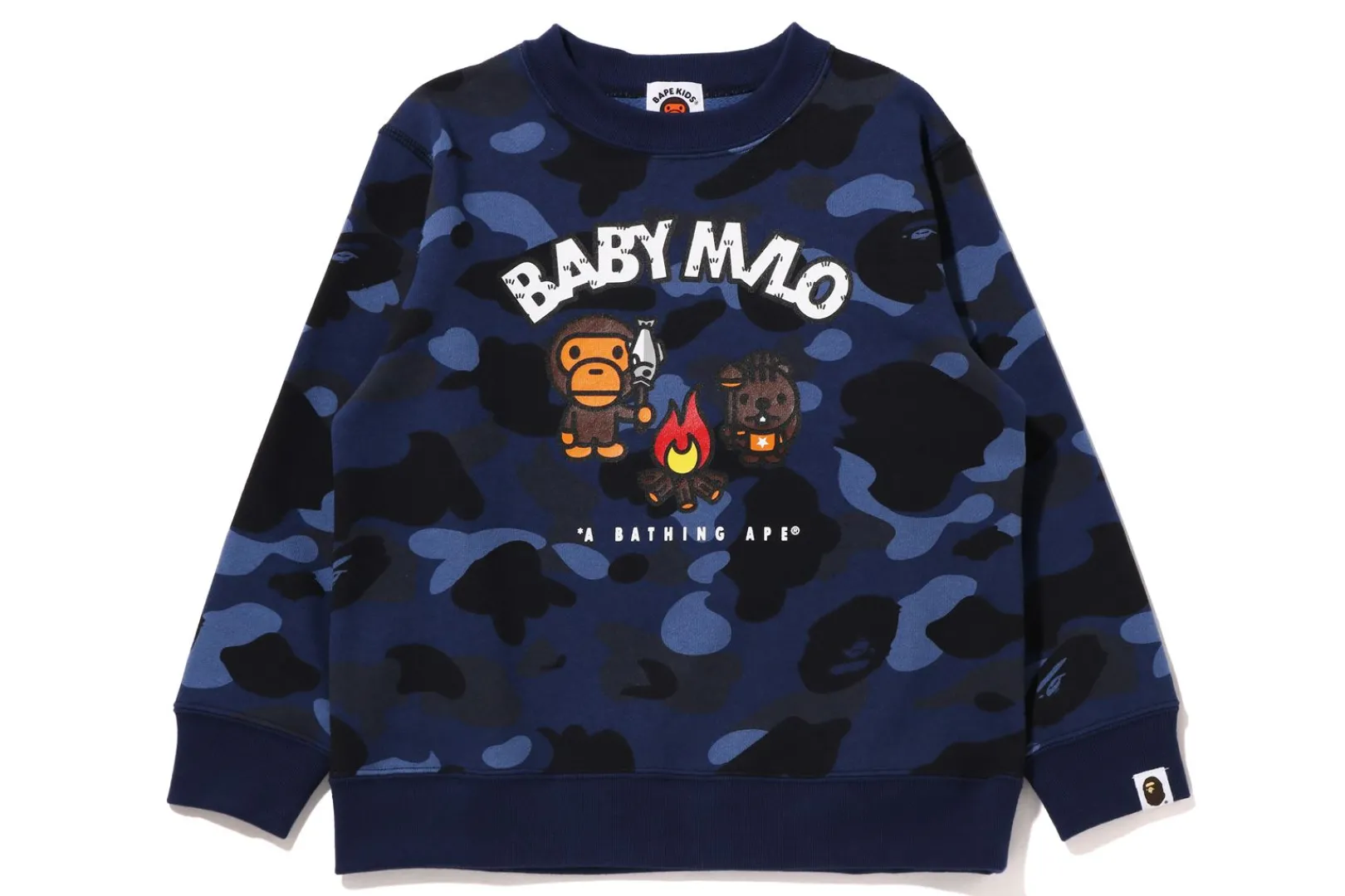 0ZX FARBE CAMO BABY MILO CAMP CREWNECK KIDS Fashion
