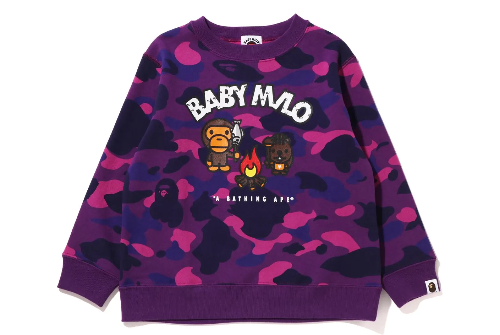 farbe_camo_baby_milo_camp_crewneck_kids_4.webp 0ZX FARBE CAMO BABY MILO CAMP CREWNECK KIDS Fashion