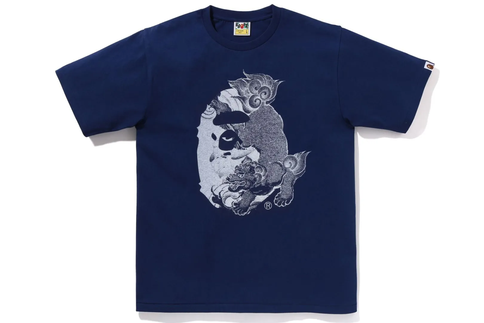 0ZX JAPANESE TATTOO BIG APE HEAD TEE MENS Fashion