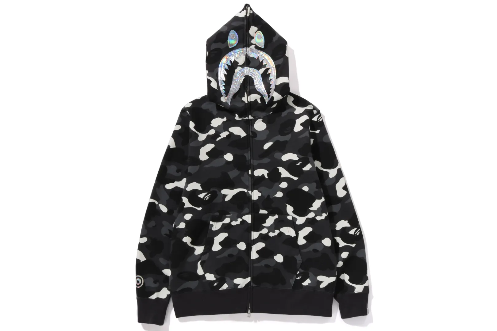 0ZX Kapuzenpullover „CITY CAMO SHARK“ mit durchgehendem Reißverschluss Cheap