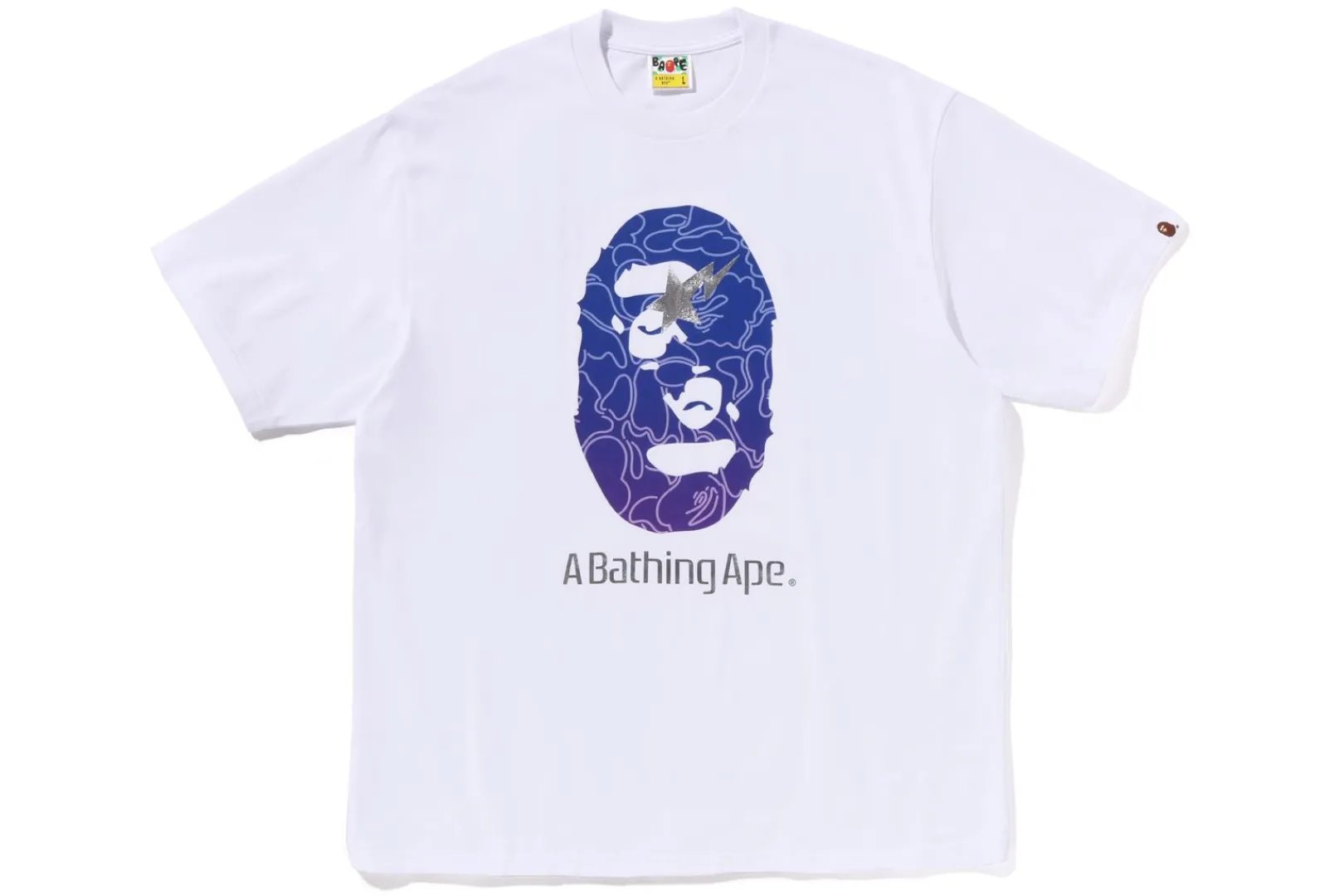 0ZX LINE CAMO APE HEAD RELAXED FIT TEE MENS New