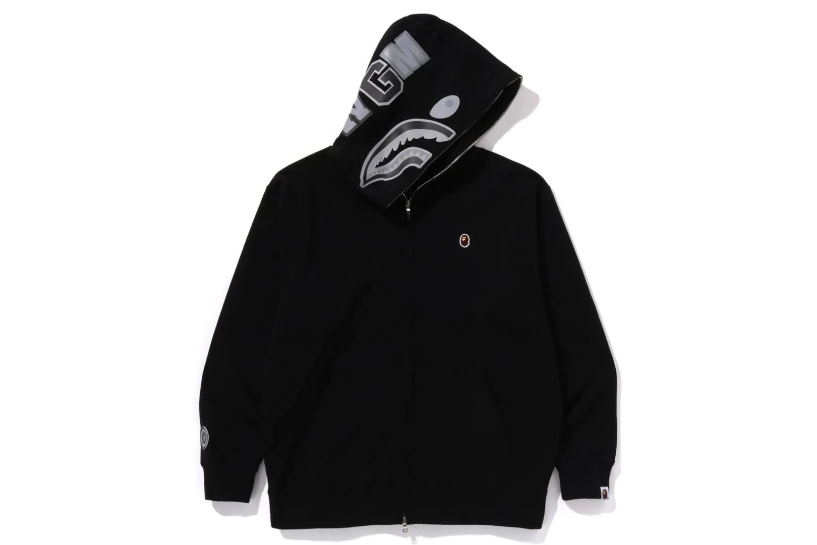 0ZX ONE POINT APE HEAD SHARK RELAXED FIT FULL ZIP HOODIE MENS Best