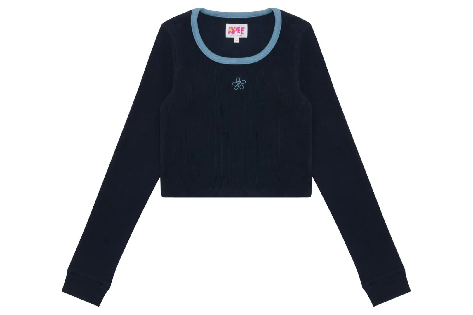 0PX RIPPENTOP MIT FARBLICH GEMISCHTEM KRAGEN Best Sale